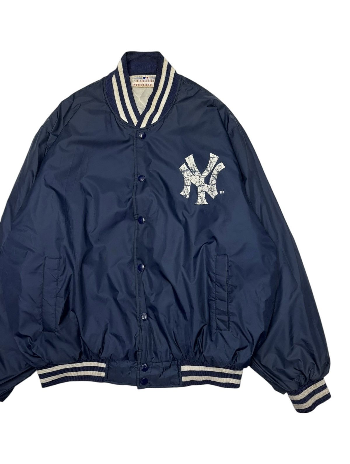 MLB 🔥VTG New York Yankees MLB Authentic Varsity Jacket Size US L / EU 52-54 / 3 - 6 Thumbnail