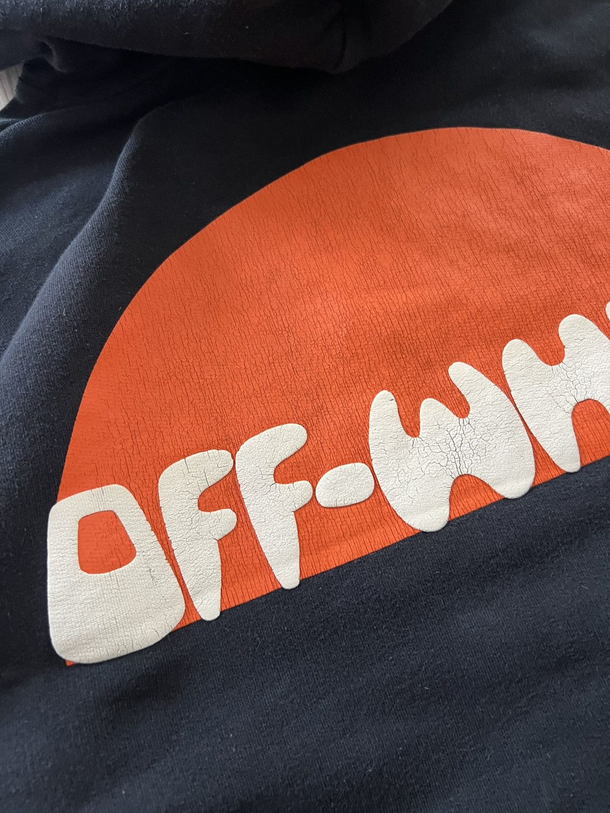 Off-White Off White Hoodie Big Logo Orange Print Medium Size US M / EU 48-50 / 2 - 18 Thumbnail