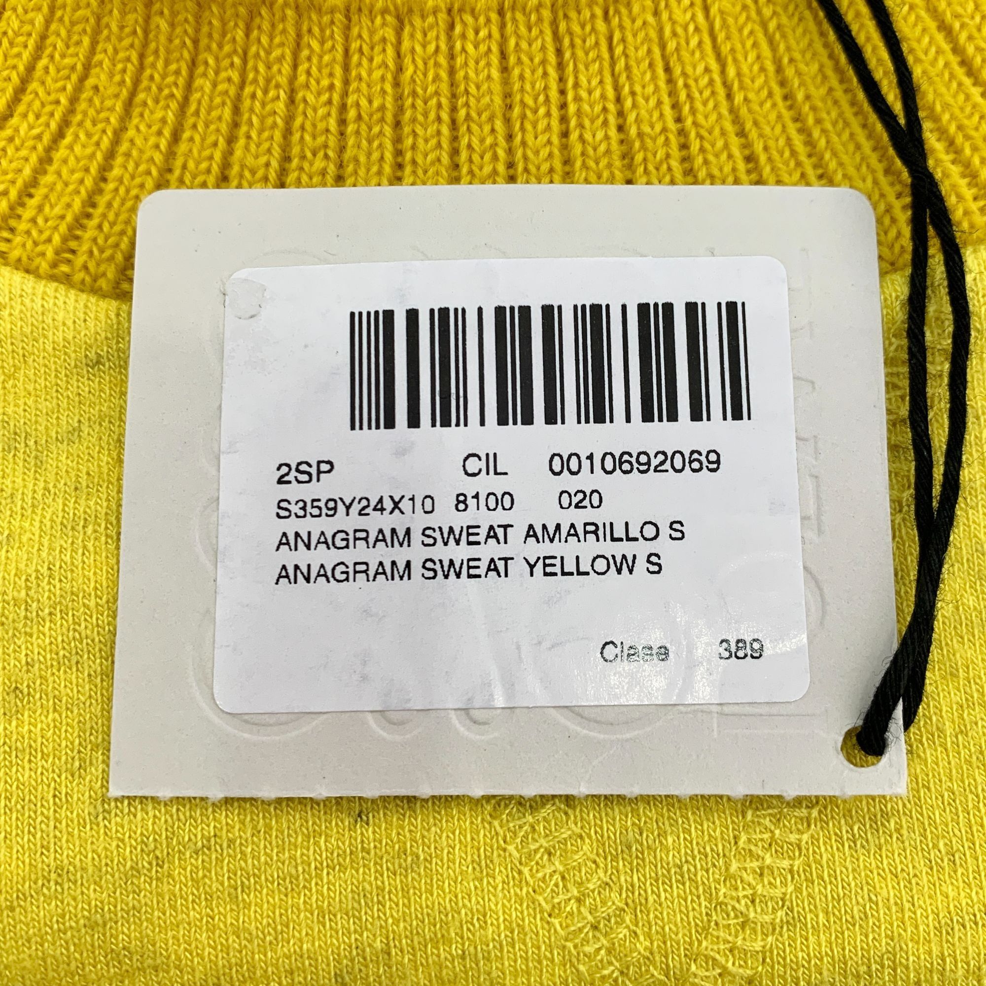Loewe [Loewe] Yellow Logo Embroidery Cotton Crewneck Sweatshirt S Size S / US 4 / IT 40 - 4 Thumbnail