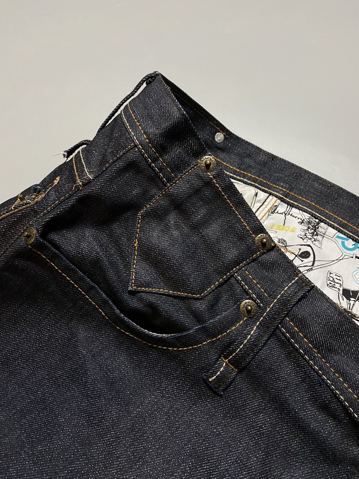 Artful Dodger × Japanese Brand × Vintage Artful Dodger y2k leather elements denim pants Size US 32 / EU 48 - 8 Thumbnail