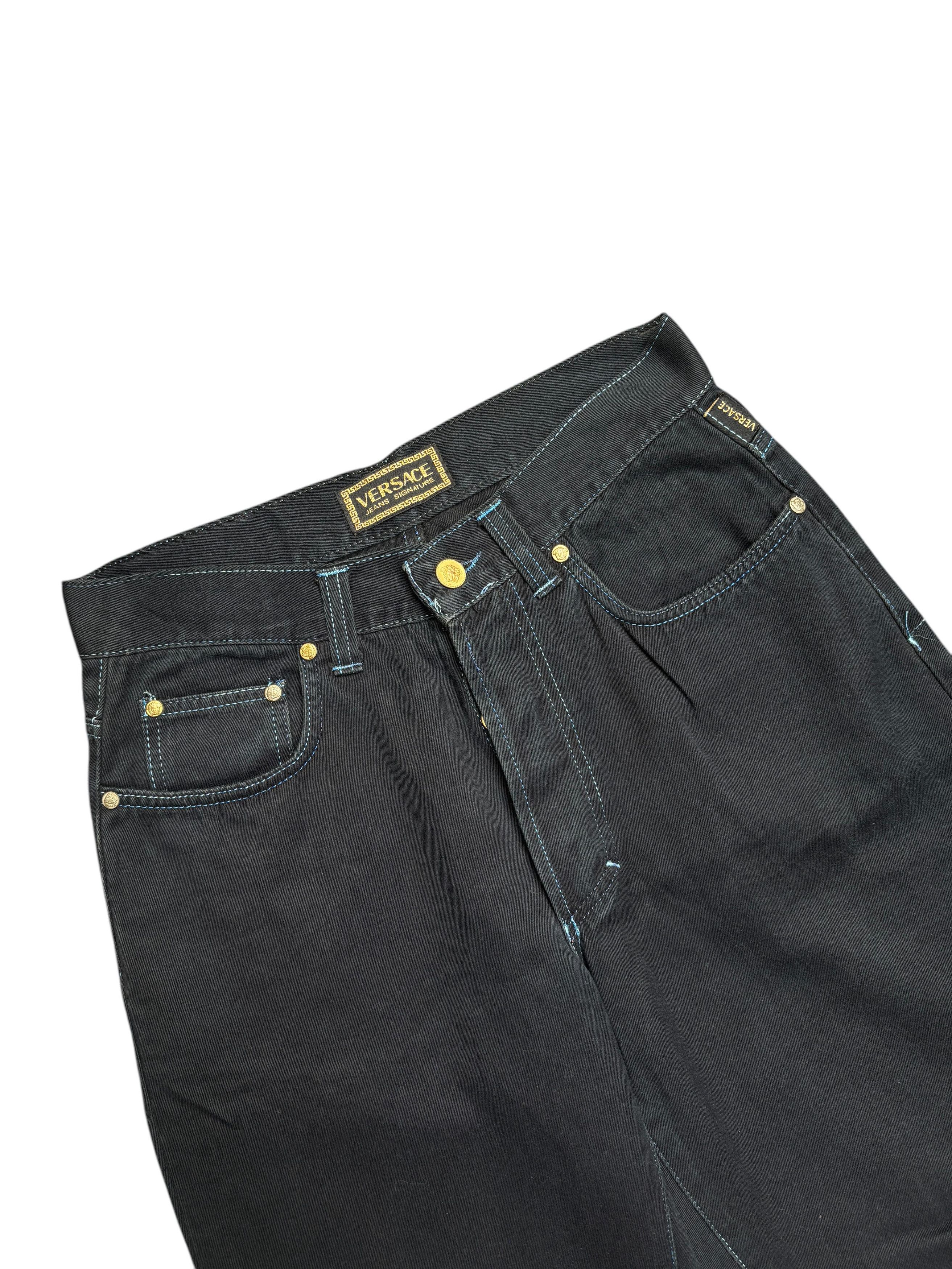 Versace × Vintage Vintage Versace Medusa Jeans Signature Denim Pants Size US 32 / EU 48 - 4 Thumbnail