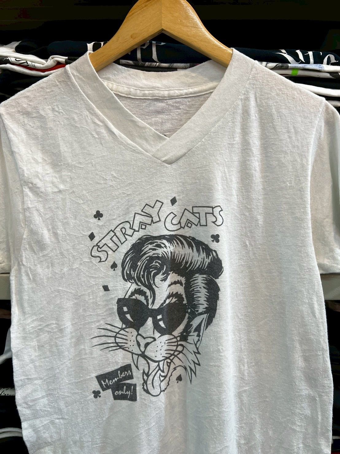 Band Tees Stray cats 80’s Size US M / EU 48-50 / 2 - 2 Thumbnail