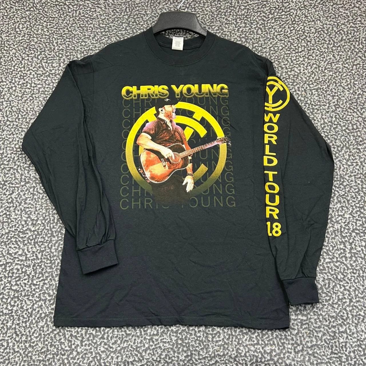 Gildan Vintage Chris Young Shirt M World Tour Gildan Deadstock New Size US M / EU 48-50 / 2 - 1 Thumbnail