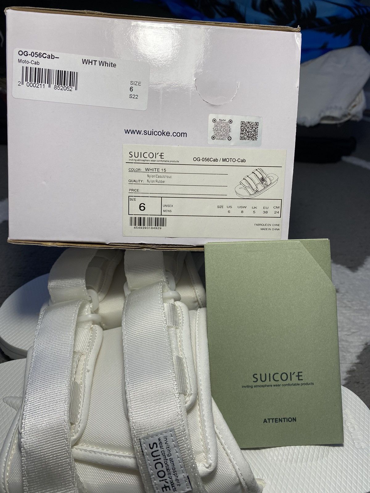 Designer × Japanese Brand × Suicoke Suicoke Moto Cab OG-056 White Slides Sandals Size US 6 / IT 36 - 13 Thumbnail