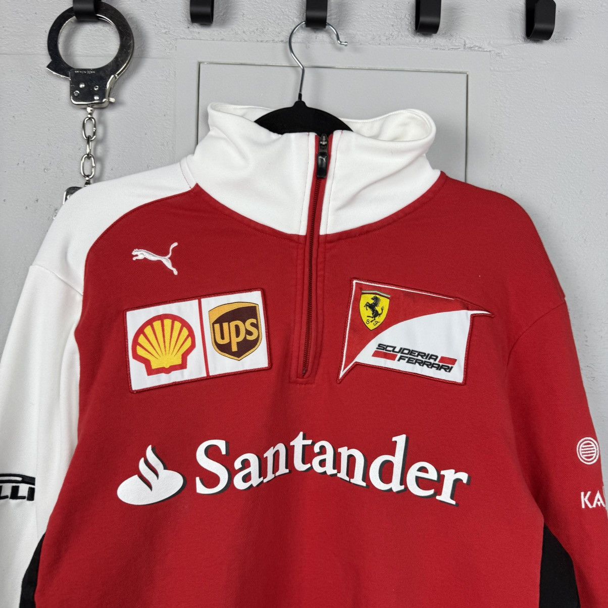 Puma Vintage Puma Ferrari Firelli Racing Zip Sweatshirt Size US M / EU 48-50 / 2 - 3 Thumbnail