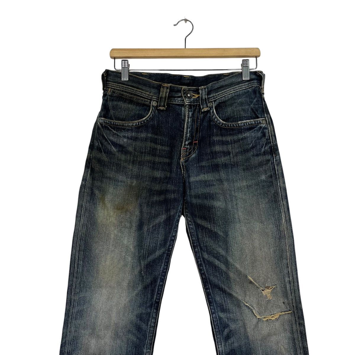 14th Addiction Vintage Wrangler Distressed Denim Jeans Size 28" / US 6 / IT 42 - 3 Thumbnail