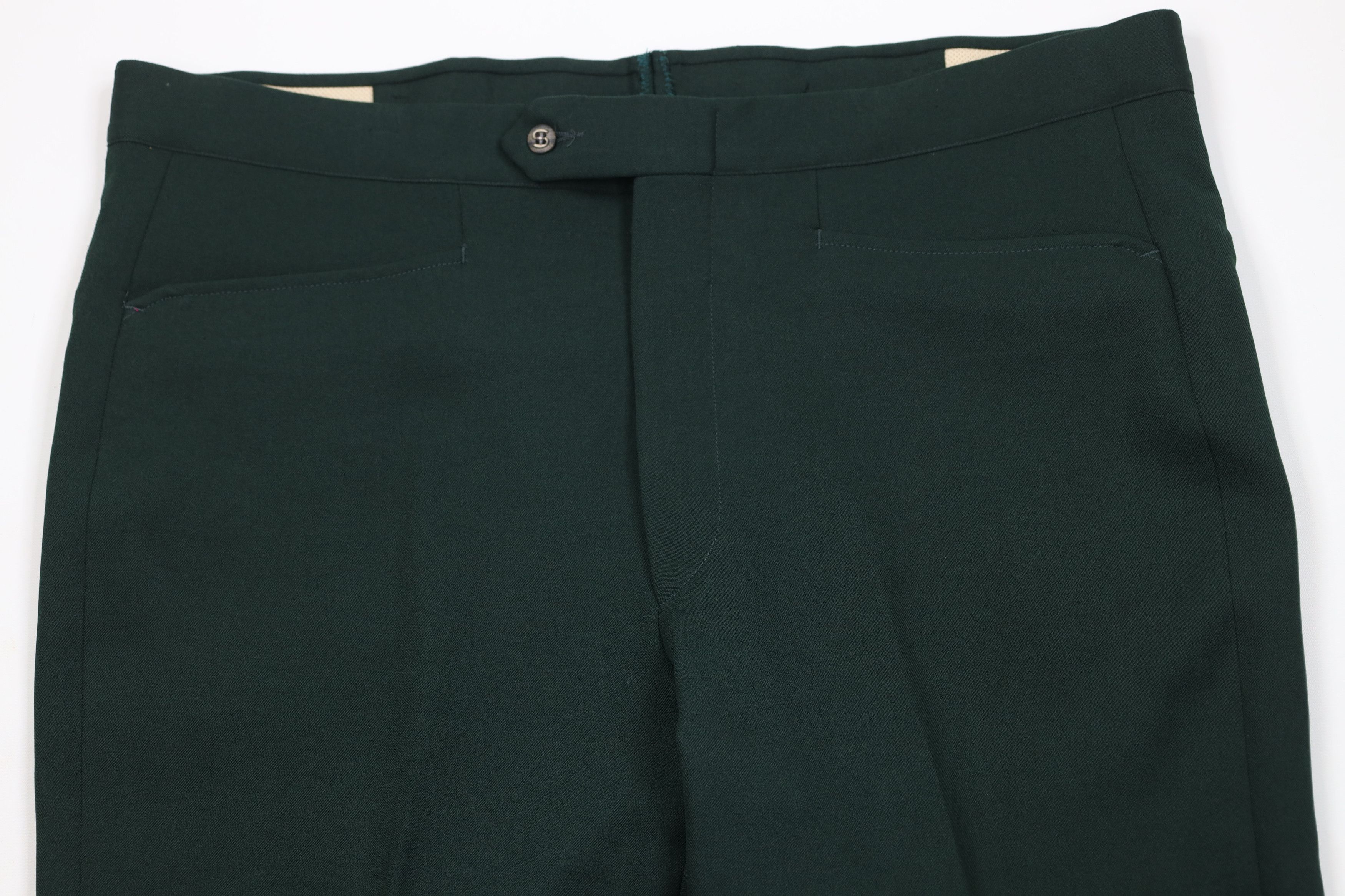 Vintage Vintage 70s Streetwear Flared Wide Leg Chino Pants Green USA Size US 40 / EU 56 - 2 Thumbnail