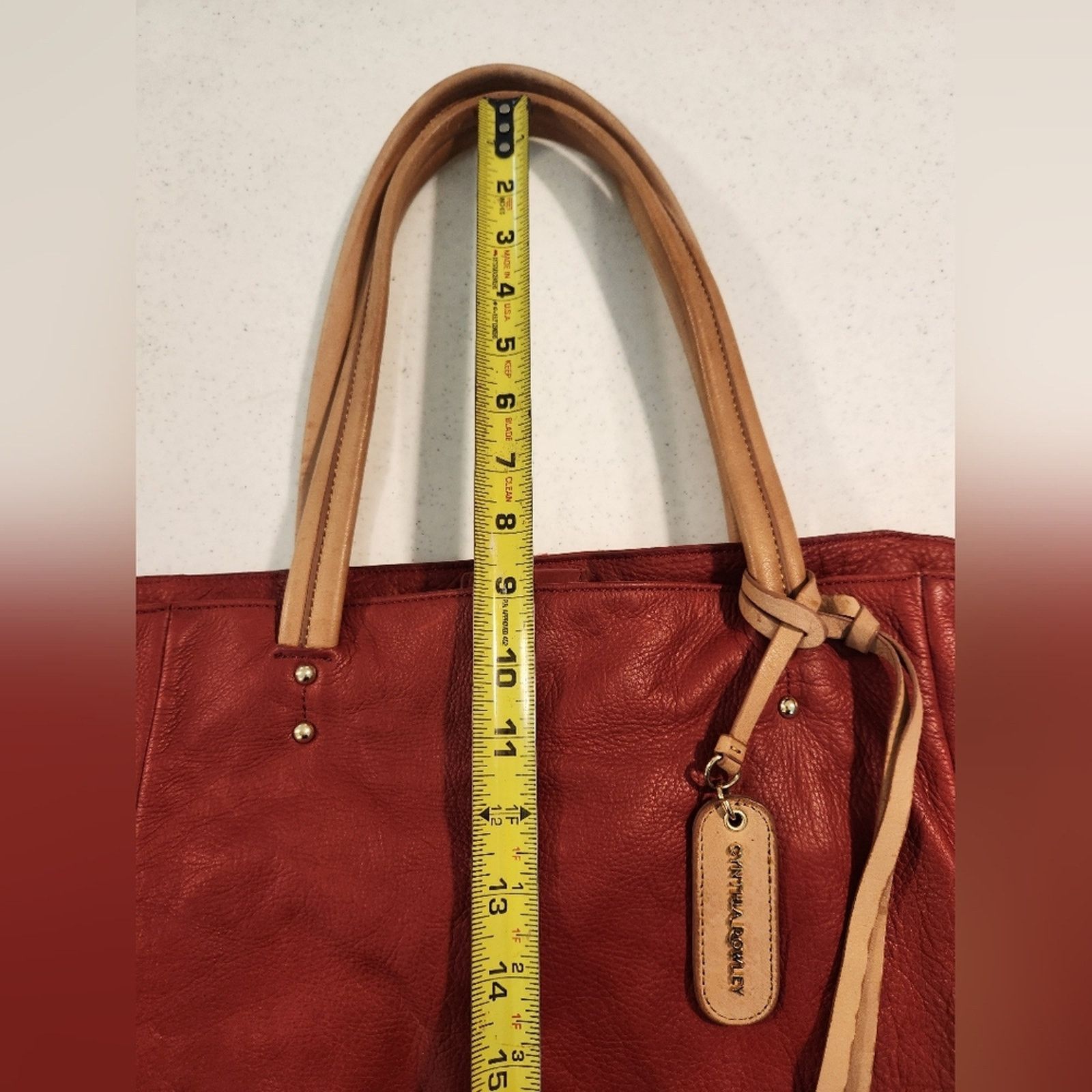 Cynthia Rowley Incredible Cynthia Rowley red leather tote Shoulder Bag Size ONE SIZE - 7 Thumbnail