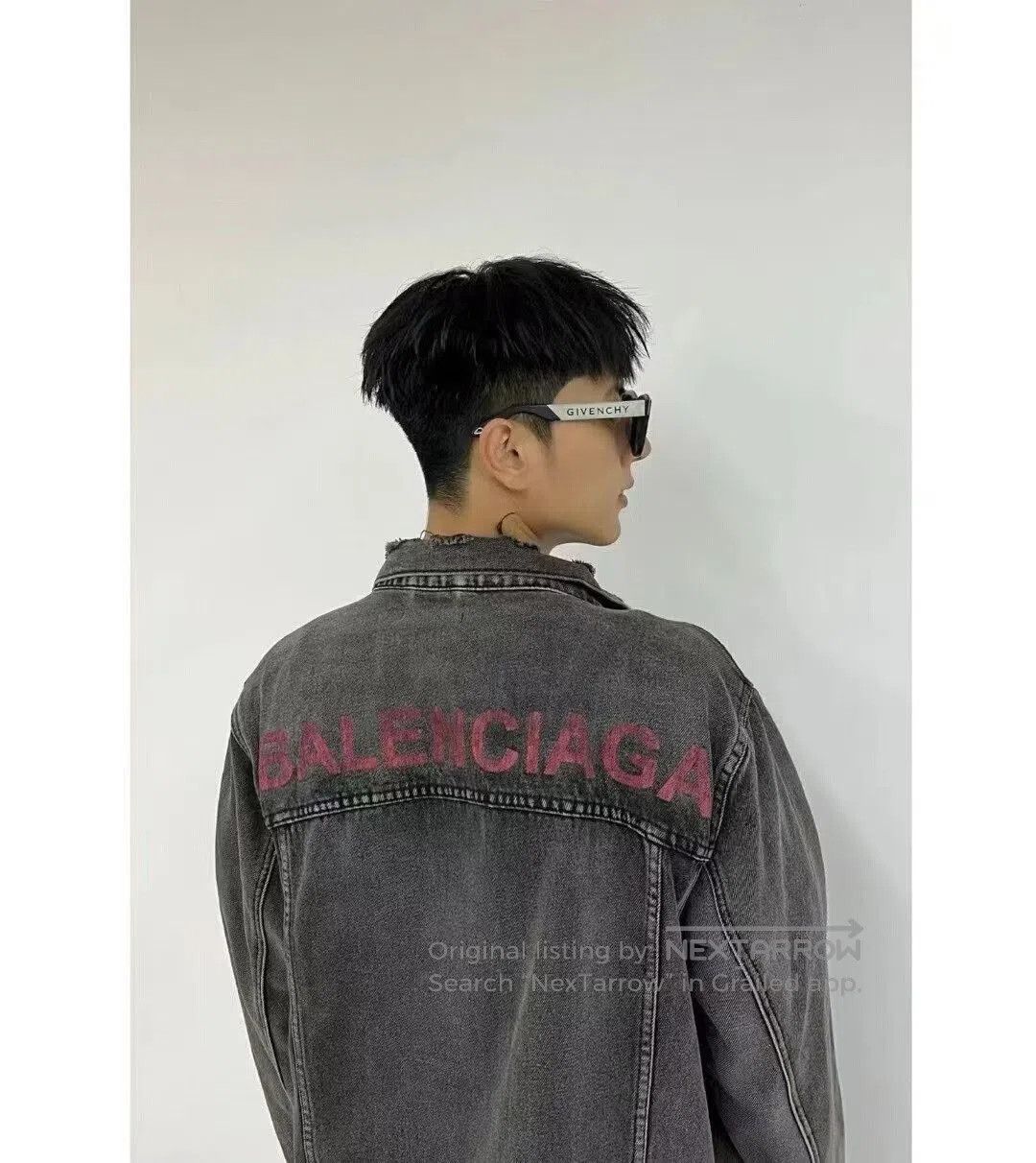 Balenciaga Balenciaga Vintage Logo Denim Jacket. Size US L / EU 52-54 / 3 - 8 Thumbnail