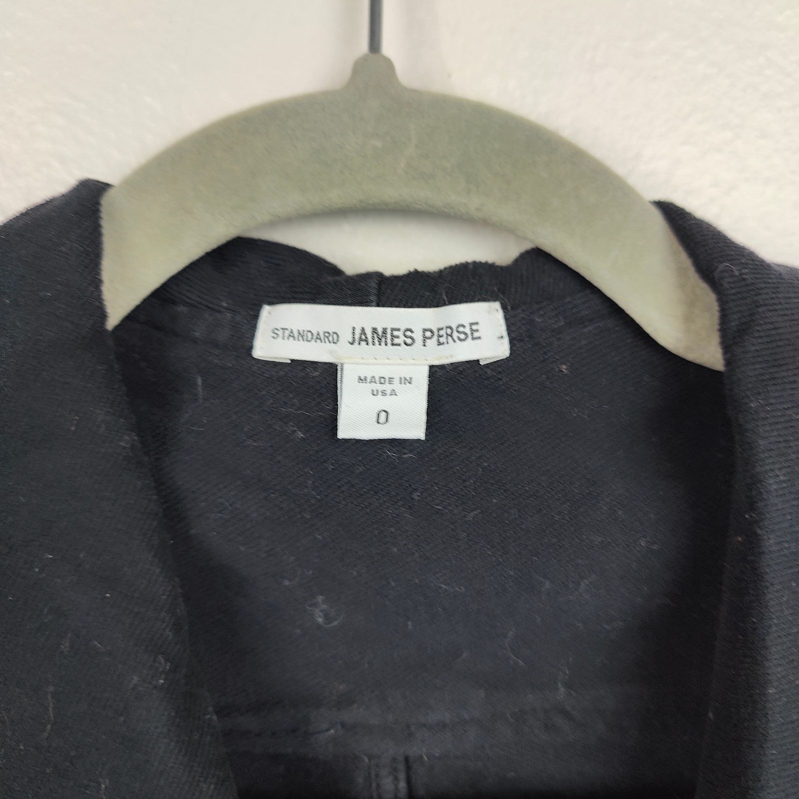 James Perse Standard James Perse Knit Moto Jacket Womens XS 0 Black Size XS / US 0-2 / IT 36-38 - 3 Thumbnail