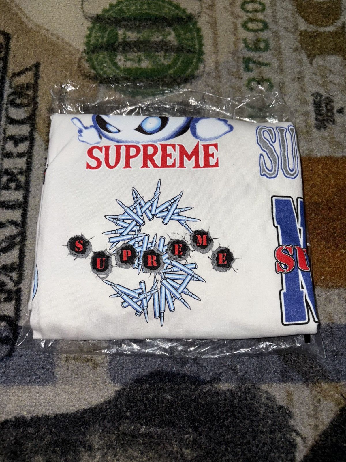 Supreme Supreme Art Dealer Flash Tee White Size US XXL / EU 58 / 5 - 2 Thumbnail