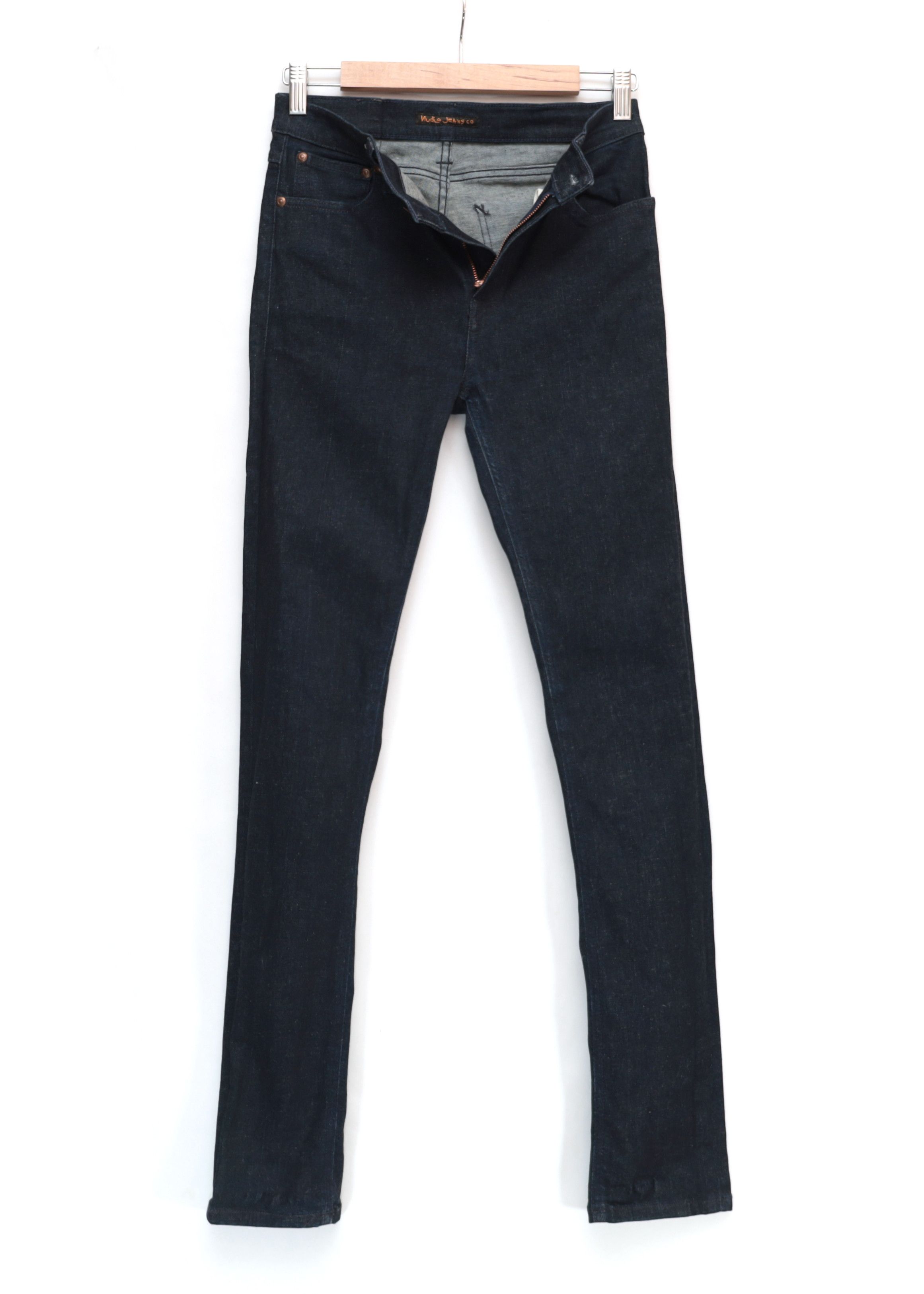 Nudie Jeans Nudie HIGH-KAI Jeans W29 L32 Recycle Dry Navy Organic Skinny Size US 29 - 2 Thumbnail