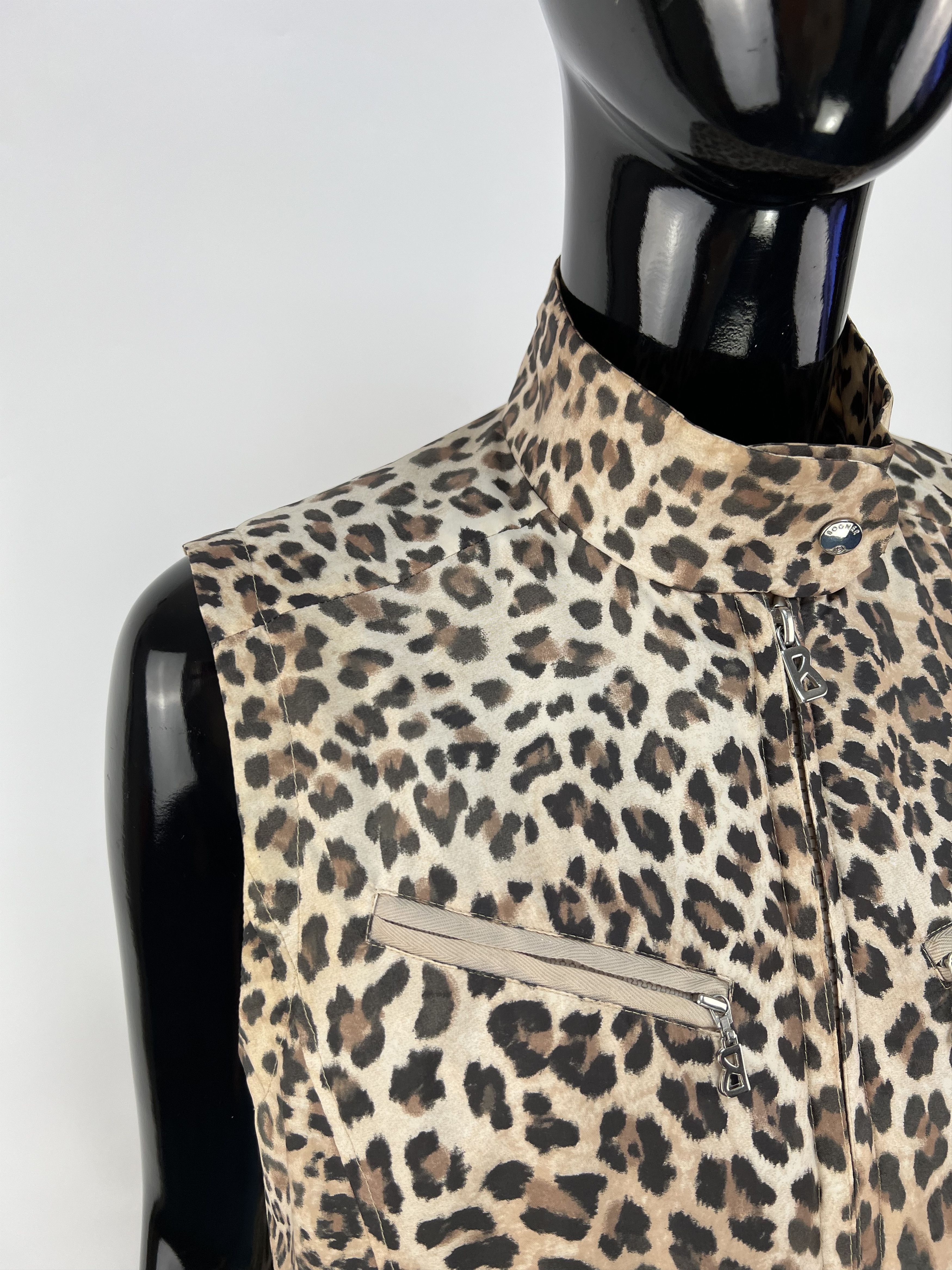 Bogner Bogner Women’s Leopard Print Full Zip Vest Size US 6 Size M / US 6-8 / IT 42-44 - 5 Thumbnail