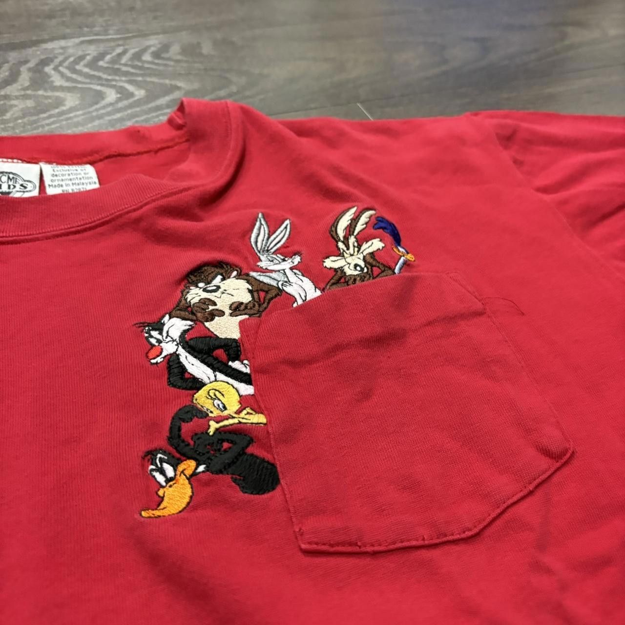 Designer Vintage Acme Kids Looney Tunes Pocket T Shirt 90s Small Size US S / EU 44-46 / 1 - 1 Thumbnail