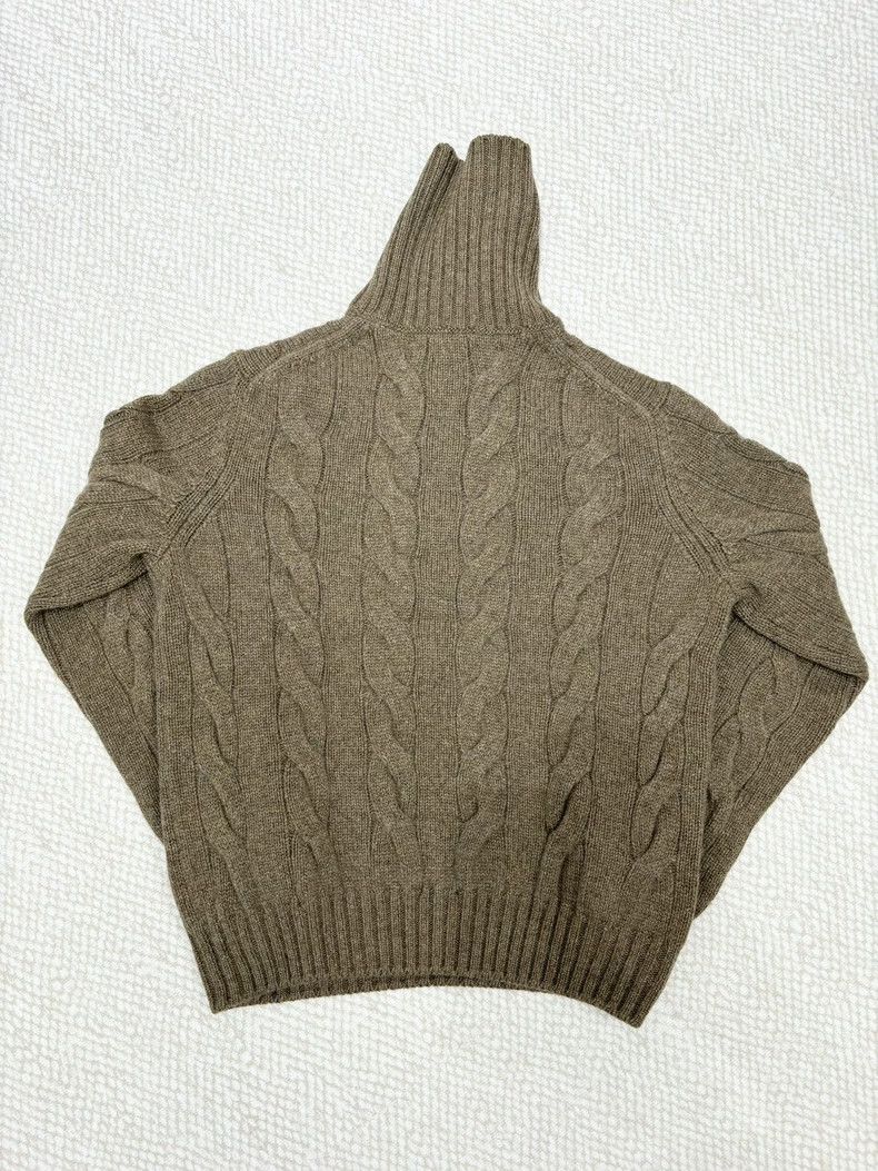 Loro Piana LORO PIANA Classic twill knitting of high collar sweater Size XS / US 0-2 / IT 36-38 - 2 Thumbnail
