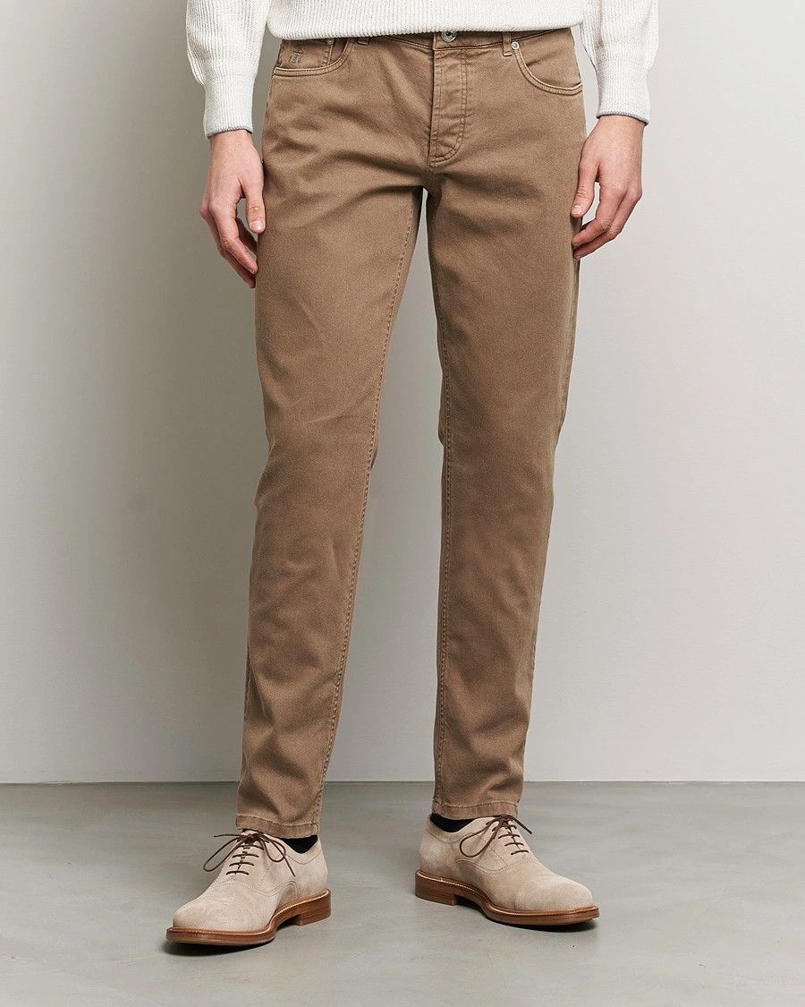 Brunello Cucinelli o1gr1nt0525 Denim Jeans in Brown Size US 34 / EU 50 - 3 Thumbnail