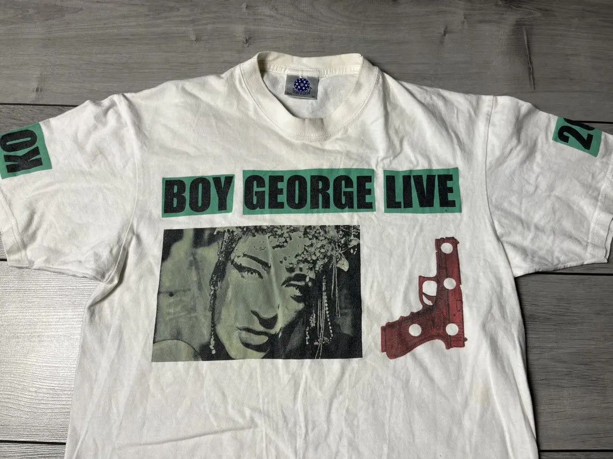 Band Tees Boy George live Tshirt as seen on you tube 2007 size Medium Size US M / EU 48-50 / 2 - 3 Thumbnail