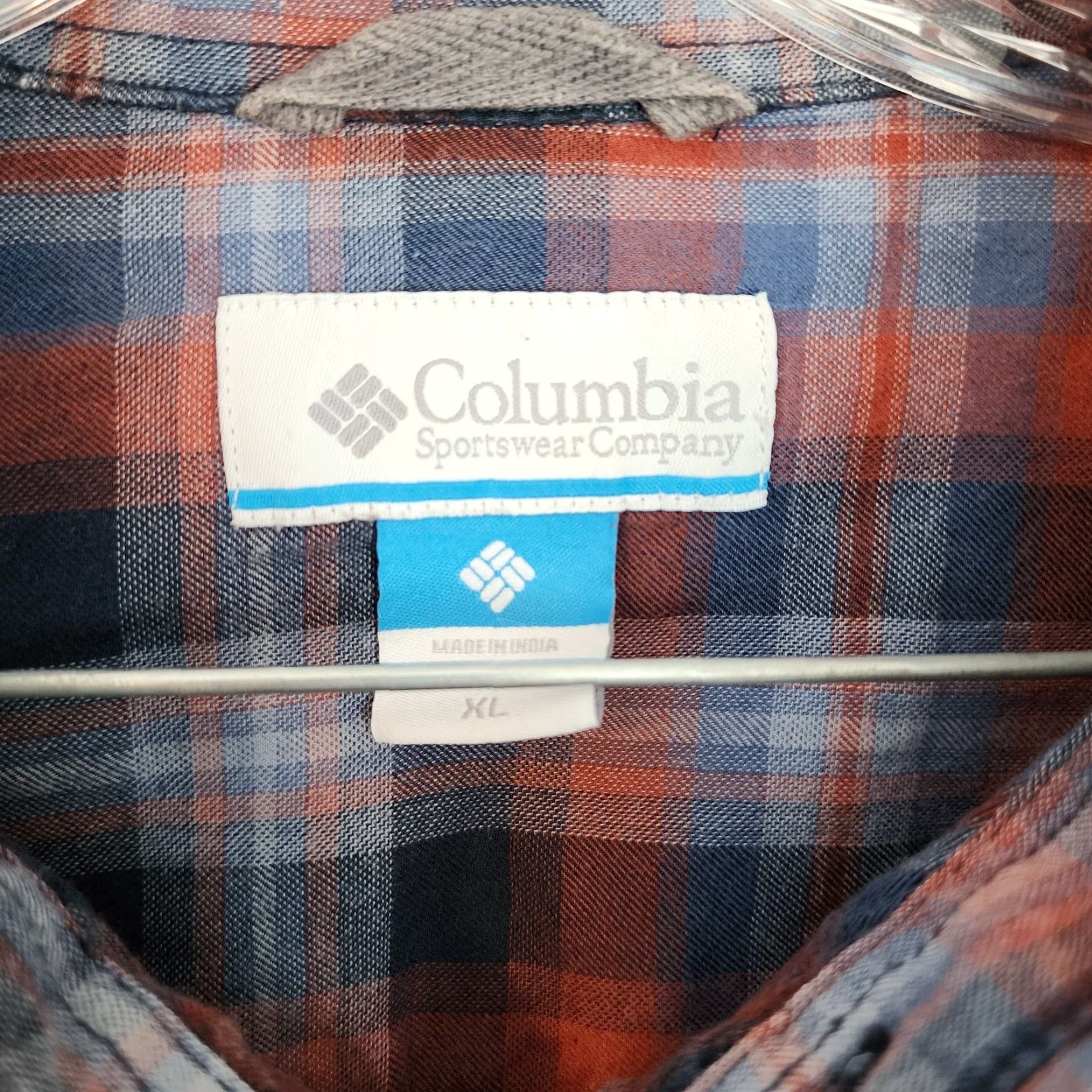 Vintage Columbia Plaid Flannel Button-Up Shirt XL Red Mens Long Sleeve Size US XL / EU 56 / 4 - 4 Thumbnail
