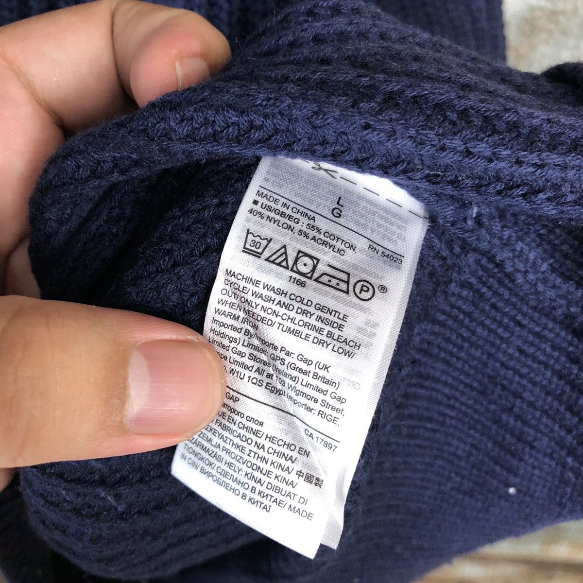 Gap Gap Dark Blue Knitwear #A1552 Size US L / EU 52-54 / 3 - 12 Thumbnail
