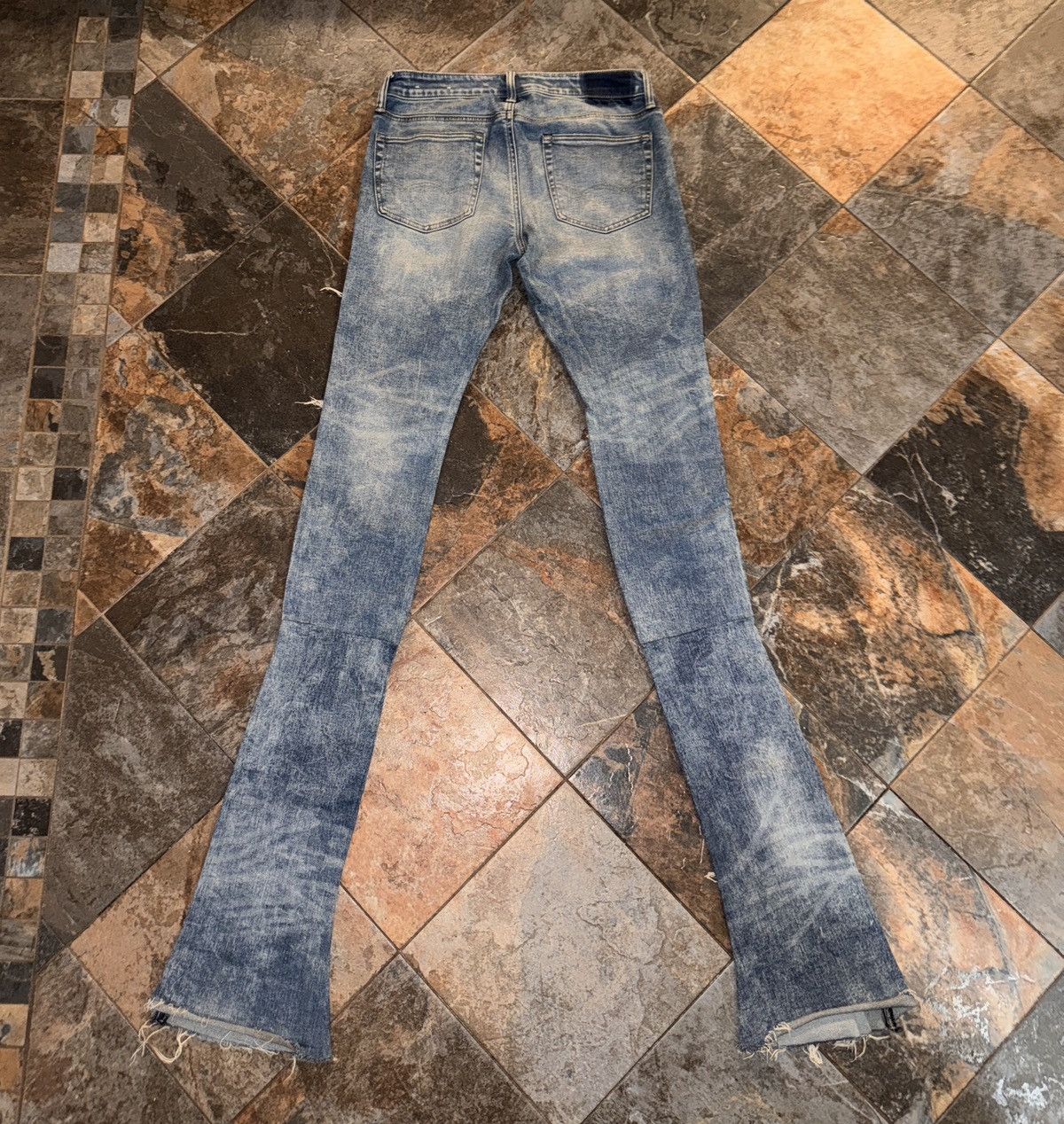 American Eagle Outfitters Custom Extra Long Stacked Denim Size US 32 / EU 48 - 4 Thumbnail