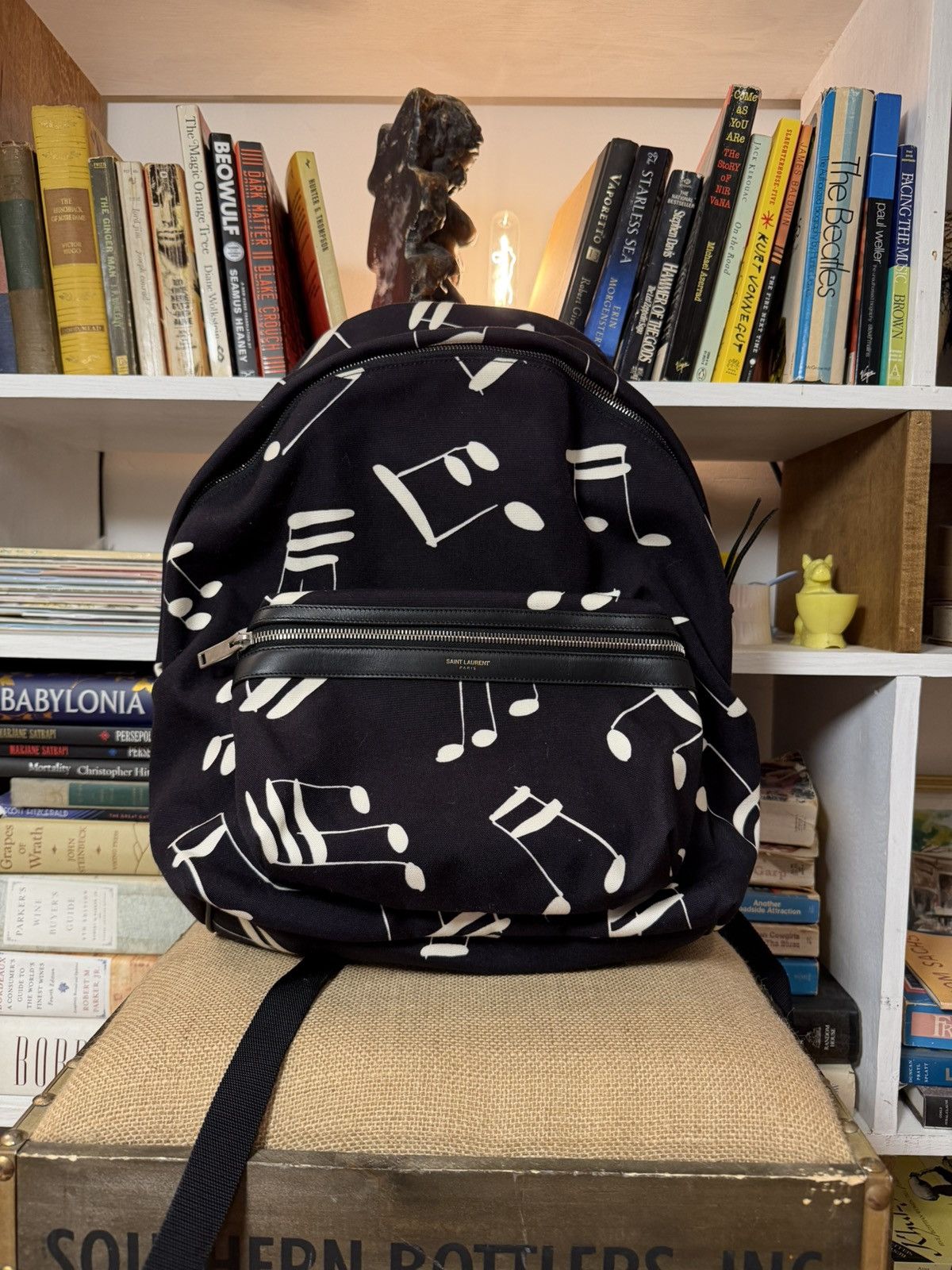 Saint Laurent Paris Saint Laurent City Backpack Music Notes Size ONE SIZE - 9 Thumbnail