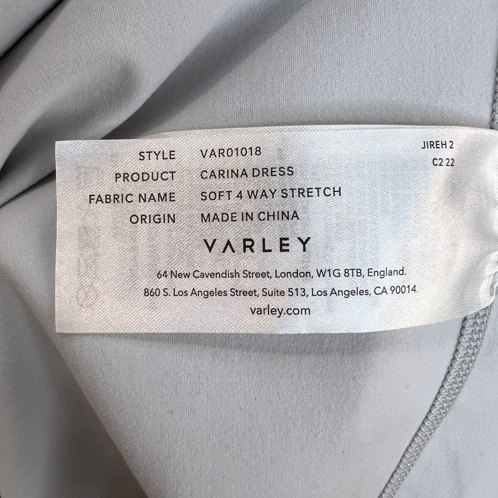 Varley Anthropologie Varley Carina Dress Gray Size L / US 10 / IT 46 - 3 Thumbnail