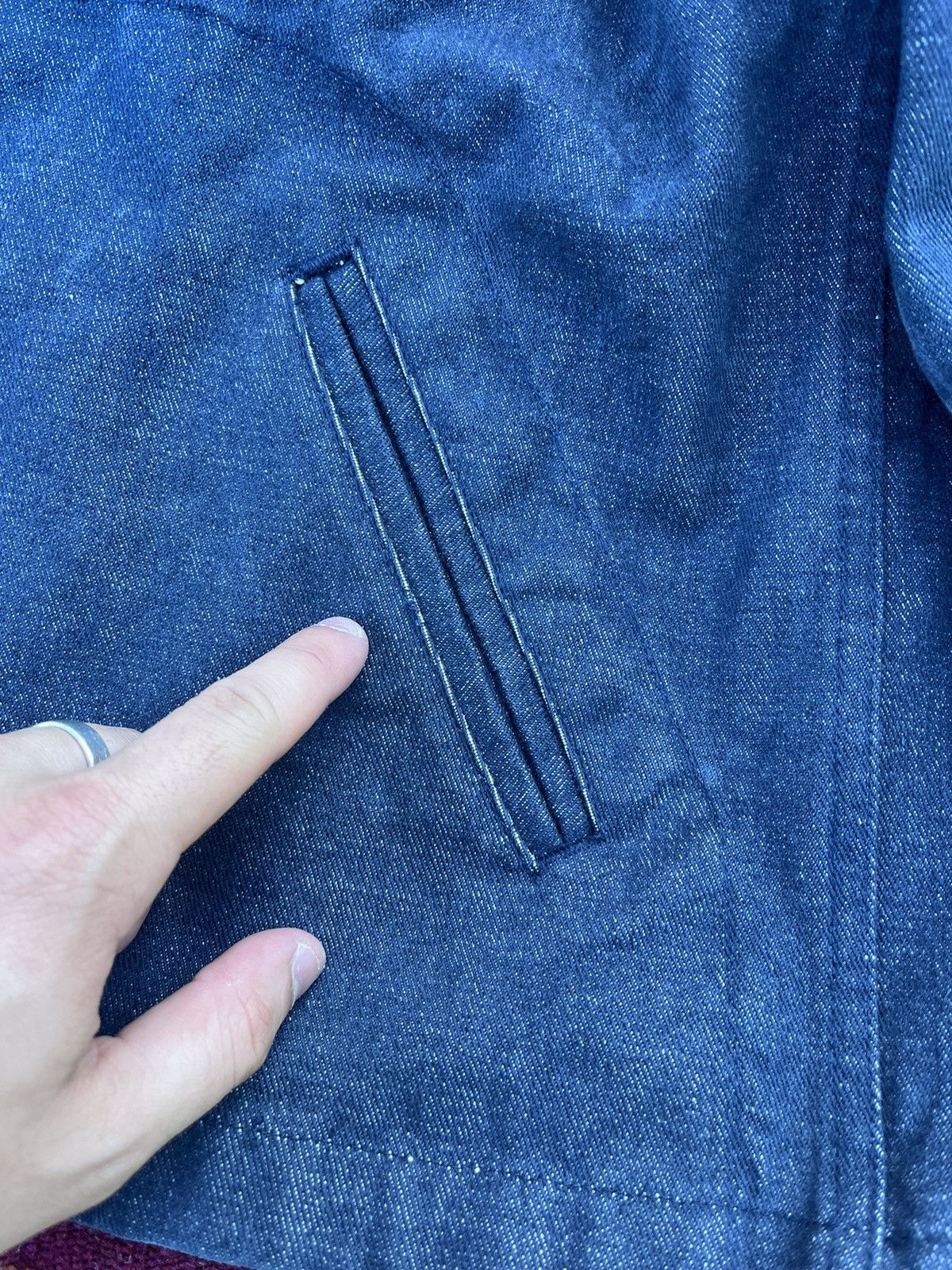 Japanese Brand Vintage 50’s indigo Denim Cropped RARE USN Size US M / EU 48-50 / 2 - 10 Thumbnail