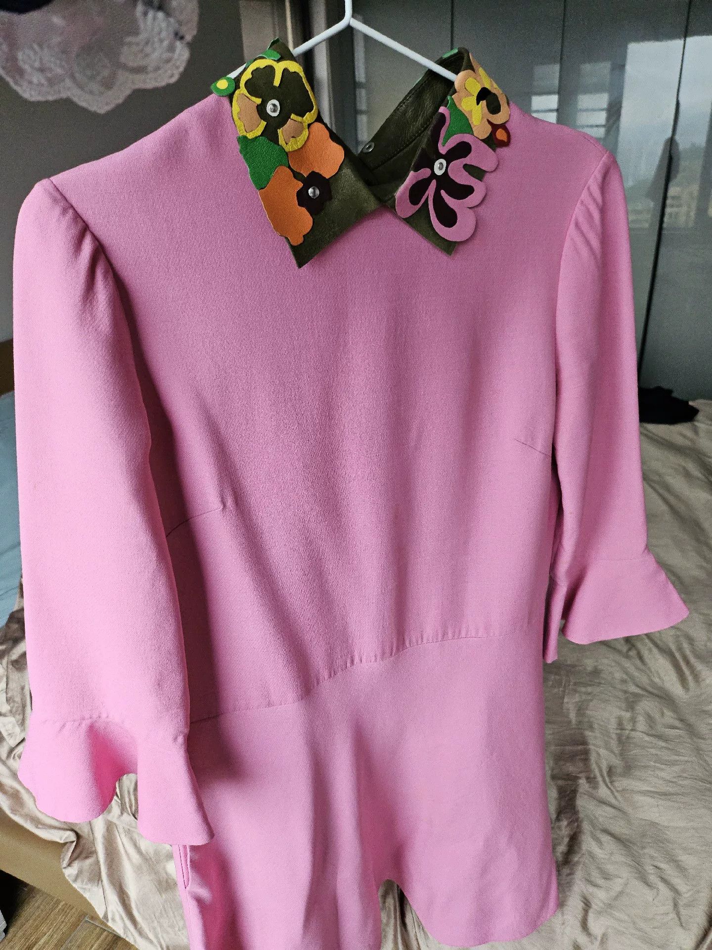 Valentino Valentino Pink Wool Silk Evening Dress Size US M / EU 48-50 / 2 - 1 Thumbnail