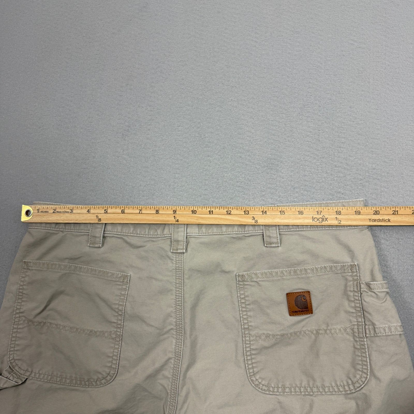 Carhartt Carhartt Original Fit Canvas Utility Work Shorts 40 Beige Size US 40 / EU 56 - 6 Thumbnail