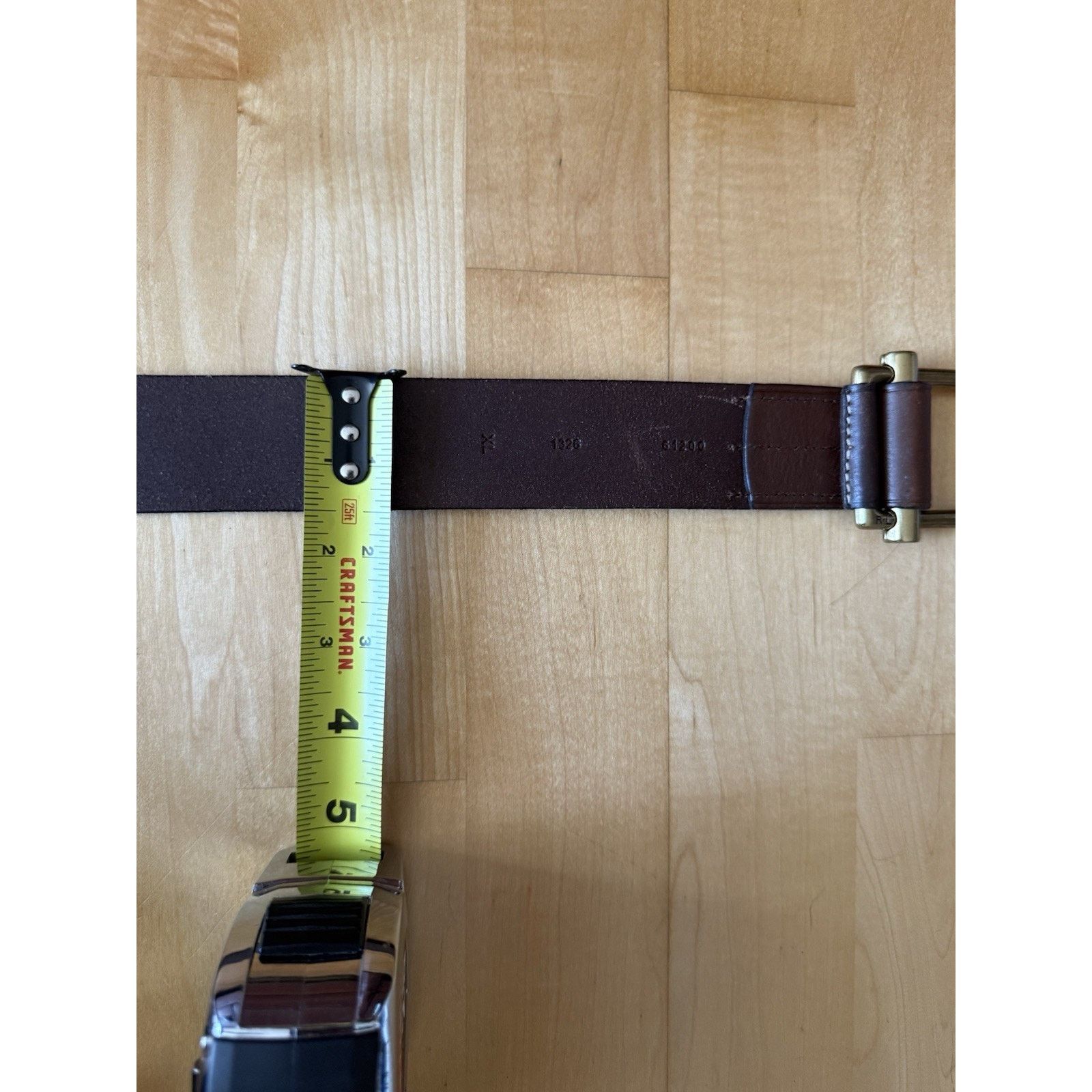 VTG Lauren Ralph Lauren Saddle Leather Western Brass Buckle Belt XL VTG Ralph Lauren Western Brass Buckle Brown Leather Belt XL main image 2