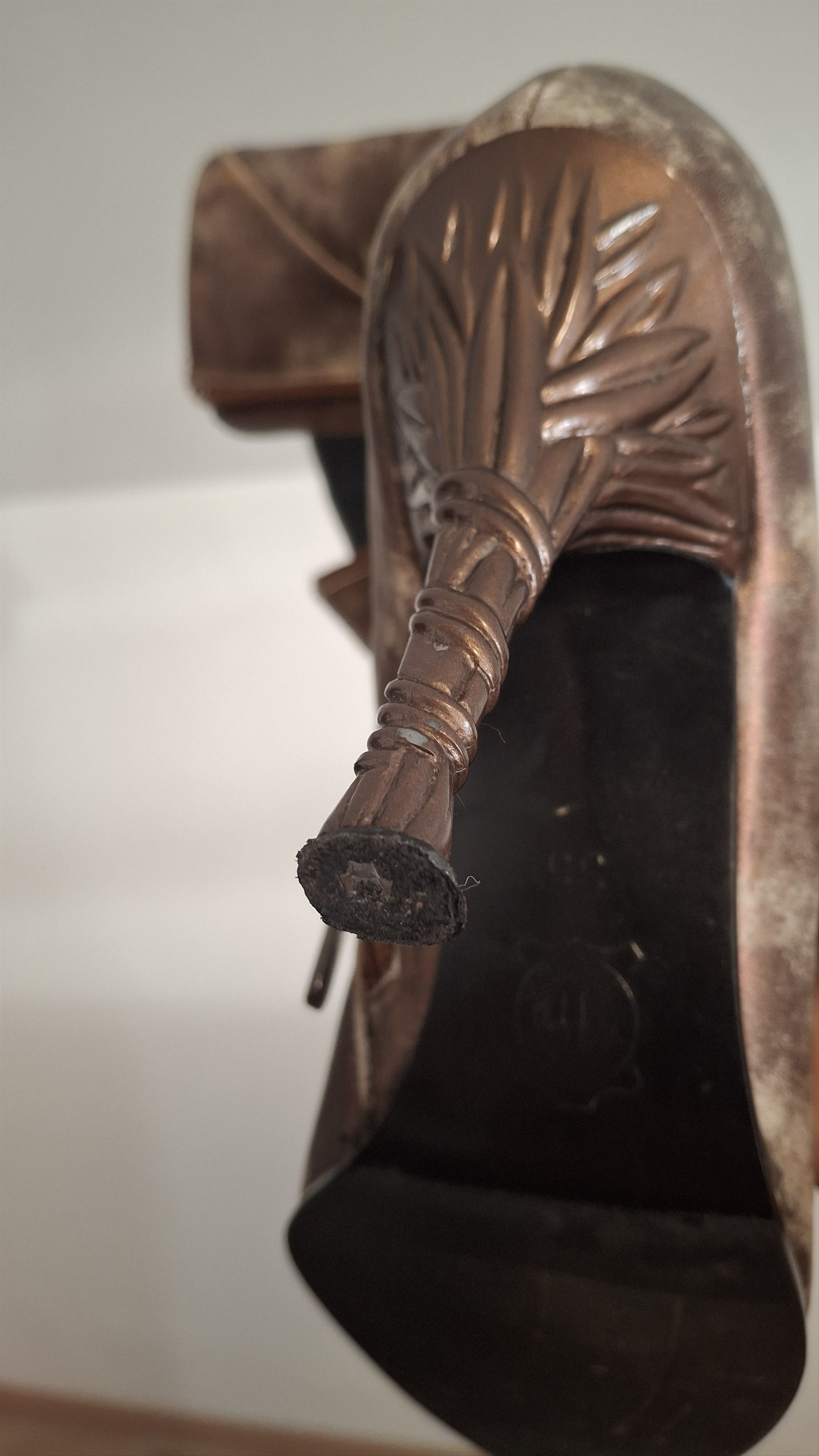 Vintage Y2K Bronze Leather Heeled Boots EU 37 Size US 7 / IT 37 - 9 Thumbnail