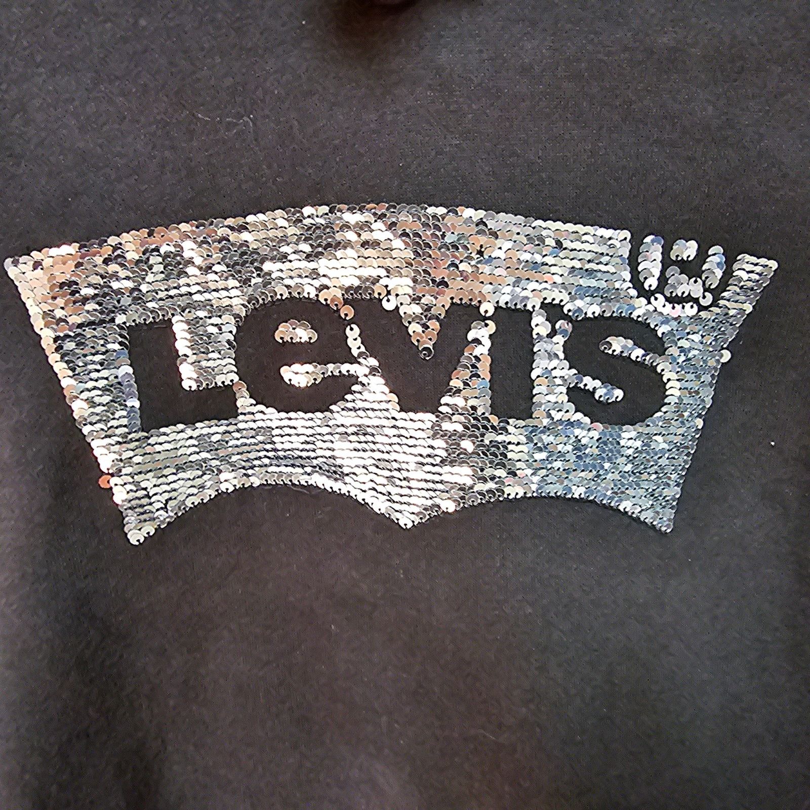 Levi's Womens LEVI's Sequin Logo Hoodie Pullover Size XS Size XS / US 0-2 / IT 36-38 - 3 Thumbnail