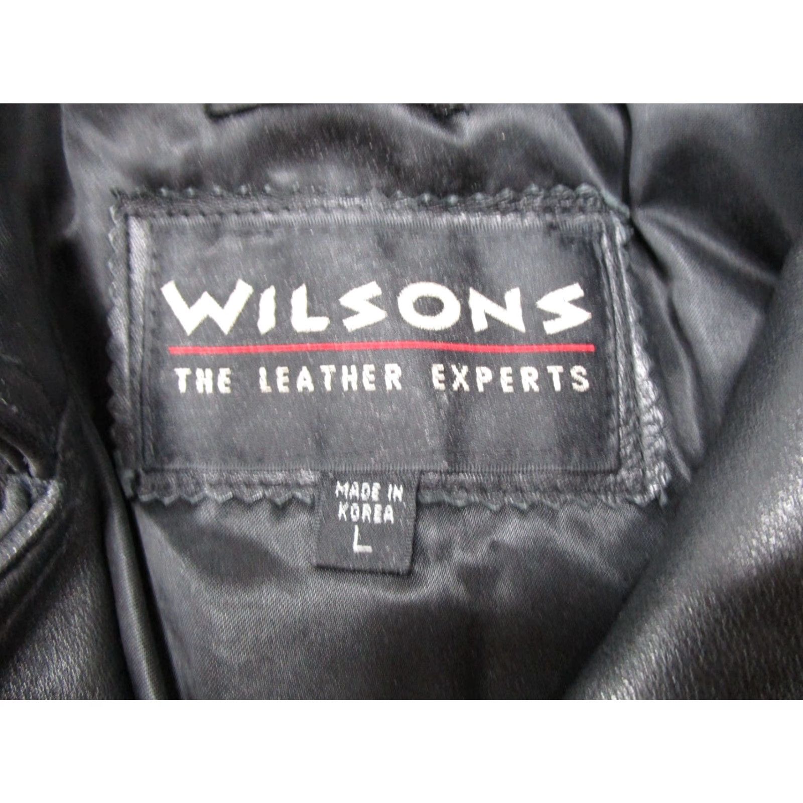 Vintage VINTAGE Wilsons Leather Motorcycle Jacket Womens L Black Belted Waist Asymmetrical Zip Size L / US 10 / IT 46 - 2 Thumbnail