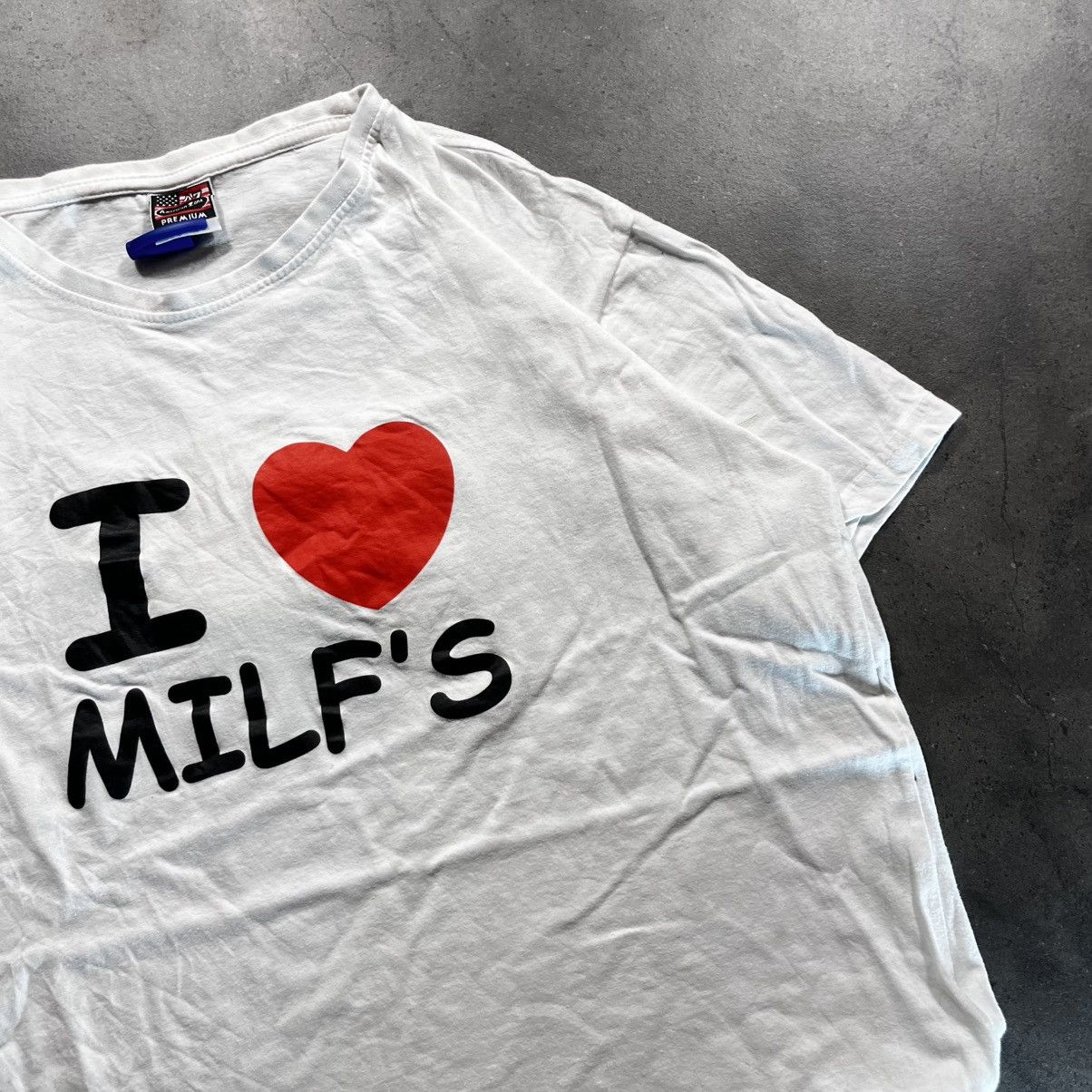 I Love NY Vintage 2000s Y2K I Love Milfs NY Style Tshirt Tee Big Logo Size US L / EU 52-54 / 3 - 3 Thumbnail