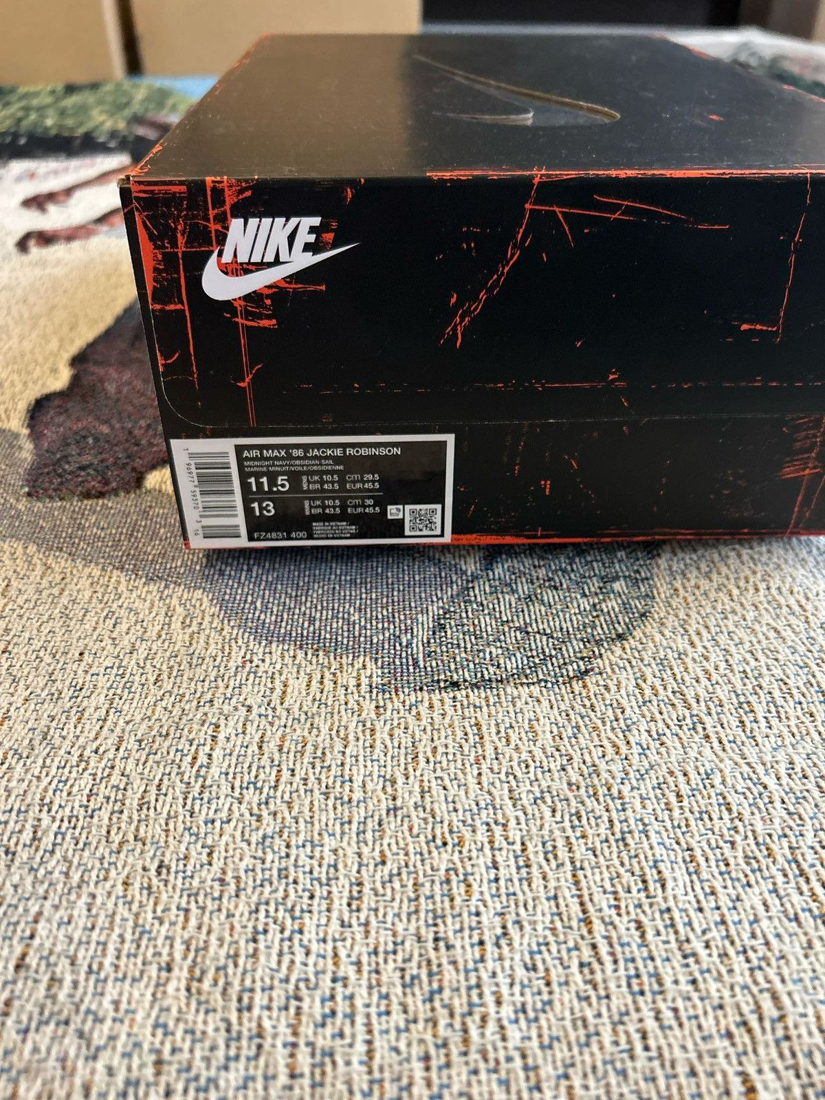 Nike Nike Air Max 1 ‘86 OG Jackie Robinson Size US 11.5 / EU 44-45 - 10 Thumbnail