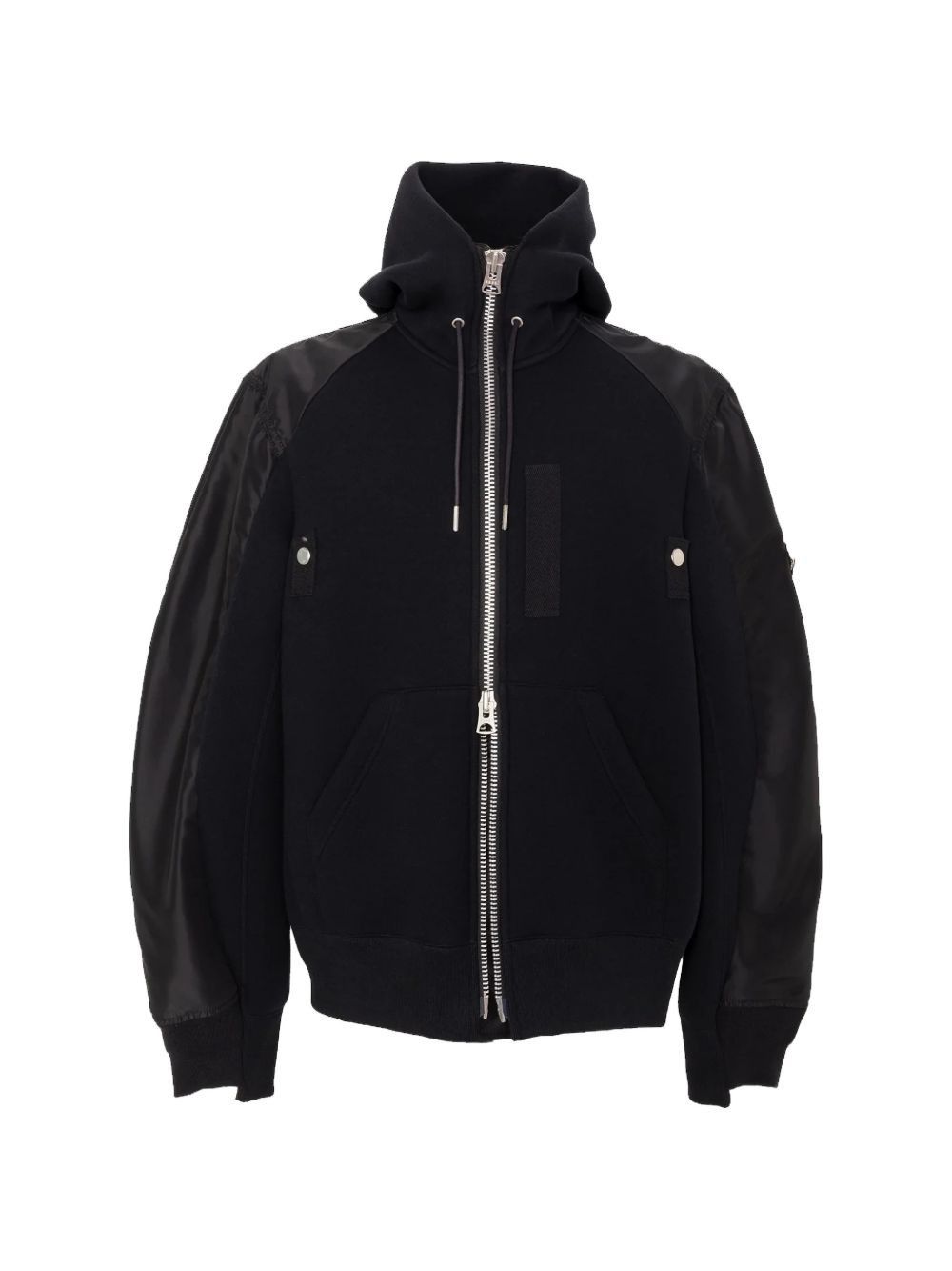 COTTON AND NYLON HOODIE
