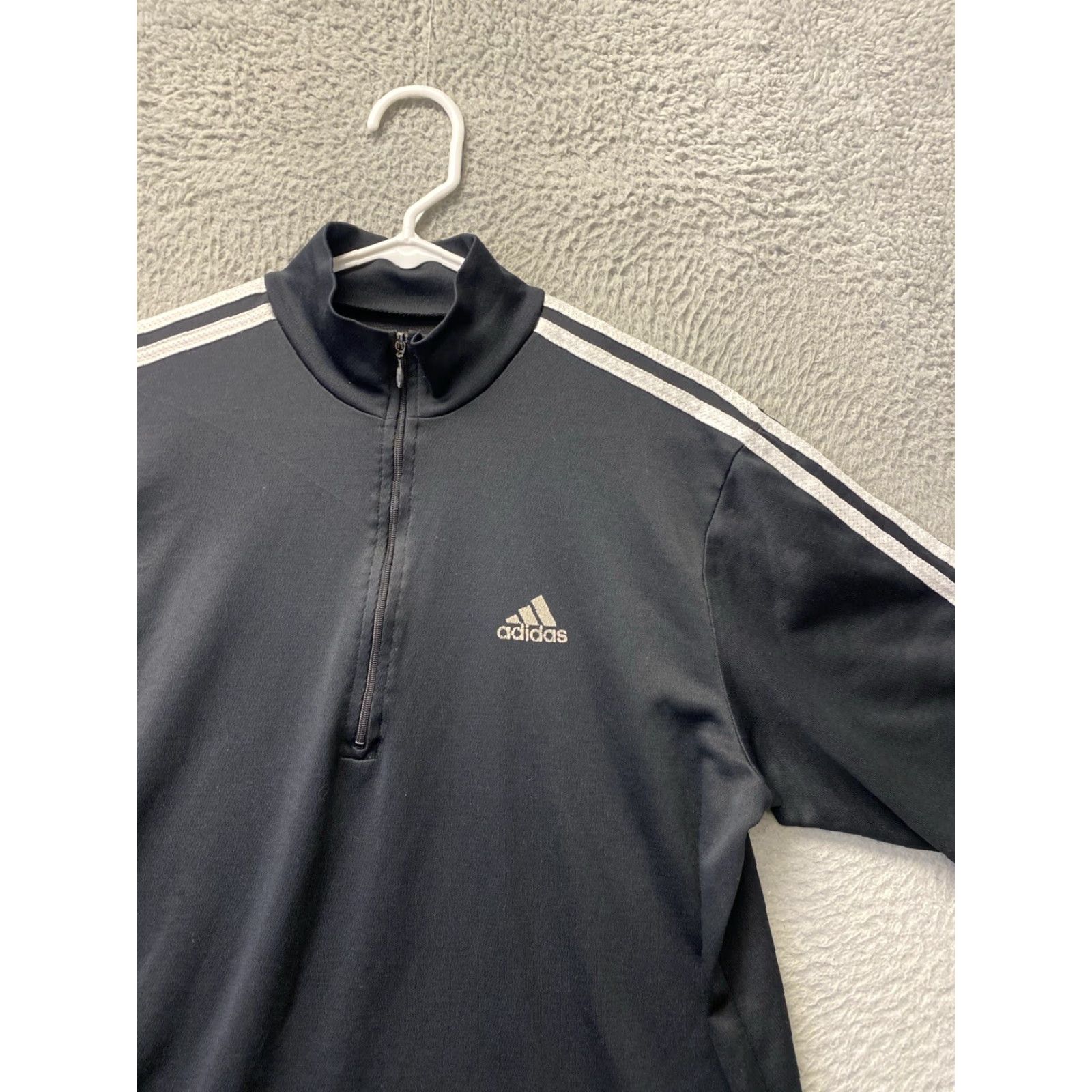 Adidas Adidas Golf Shirt Men’s Large 1/4 Zip Black Polo / 58-42 Size US L / EU 52-54 / 3 - 2 Thumbnail