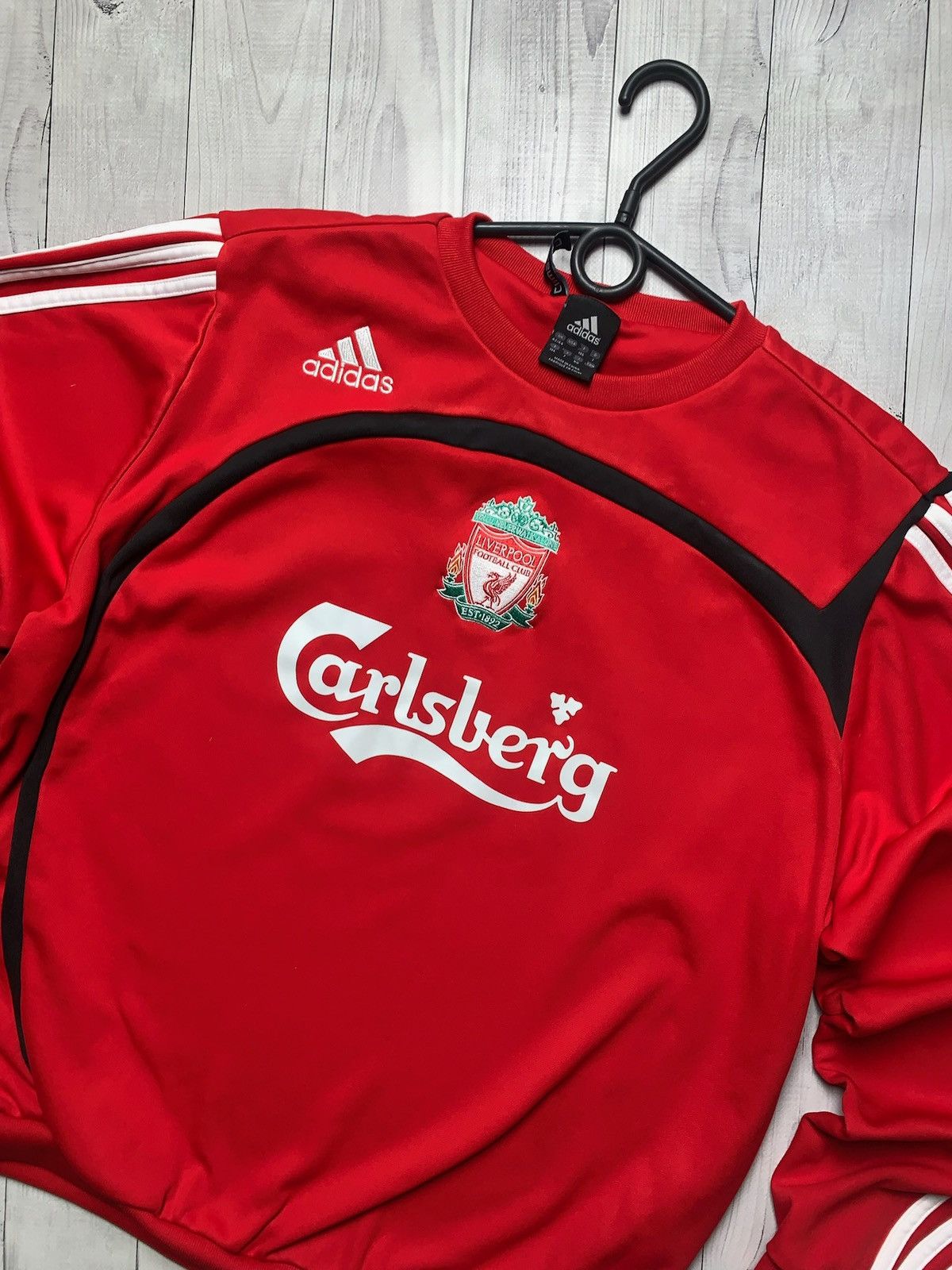 Adidas × Vintage Vintage adidas Liverpool soccer sweatshirt Carlsberg logo L Size US L / EU 52-54 / 3 - 3 Thumbnail