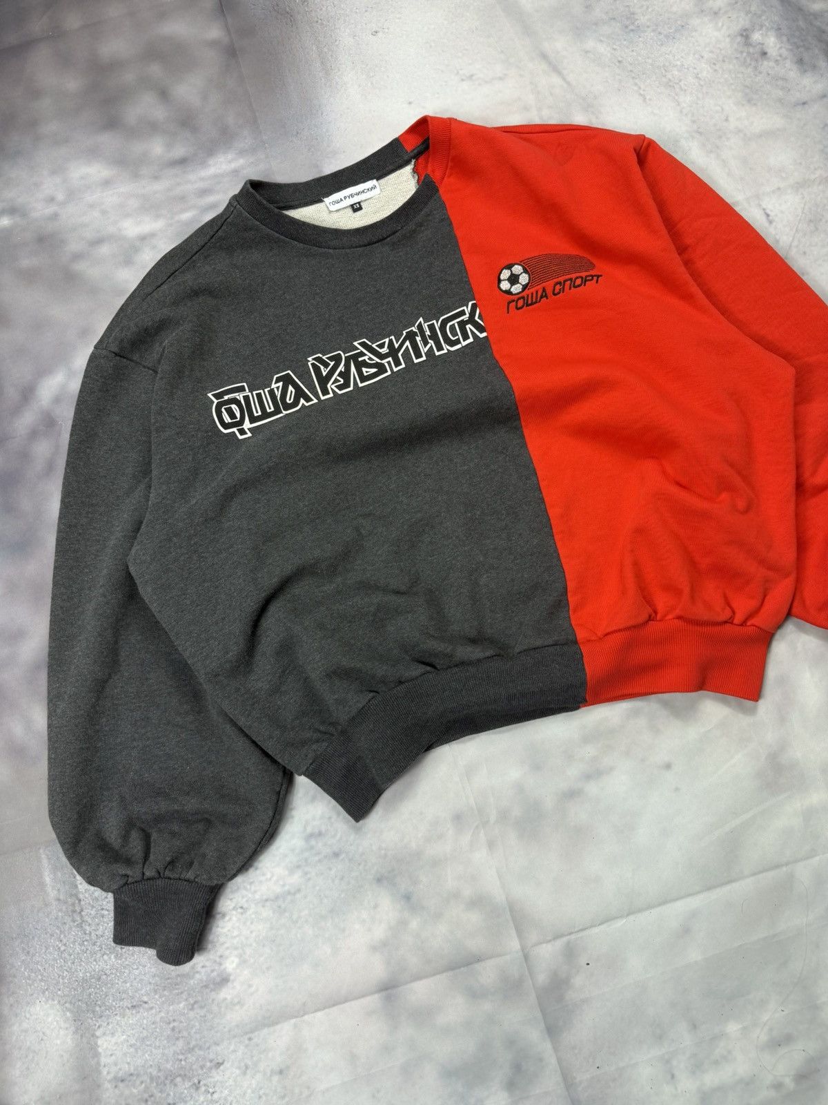Gosha Rubchinskiy split logo crewneck Size US XS / EU 42 / 0 - 2 Thumbnail