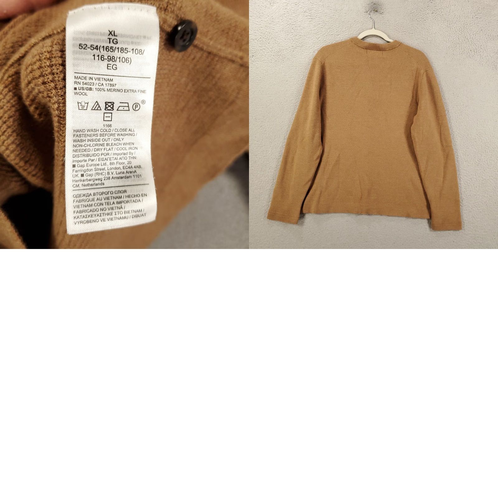 Banana Republic VINTAGE Banana Republic Sweater Mens XL Italian Merino Wool Yarn Capua Baruffa Brown Size US XL / EU 56 / 4 - 8 Thumbnail