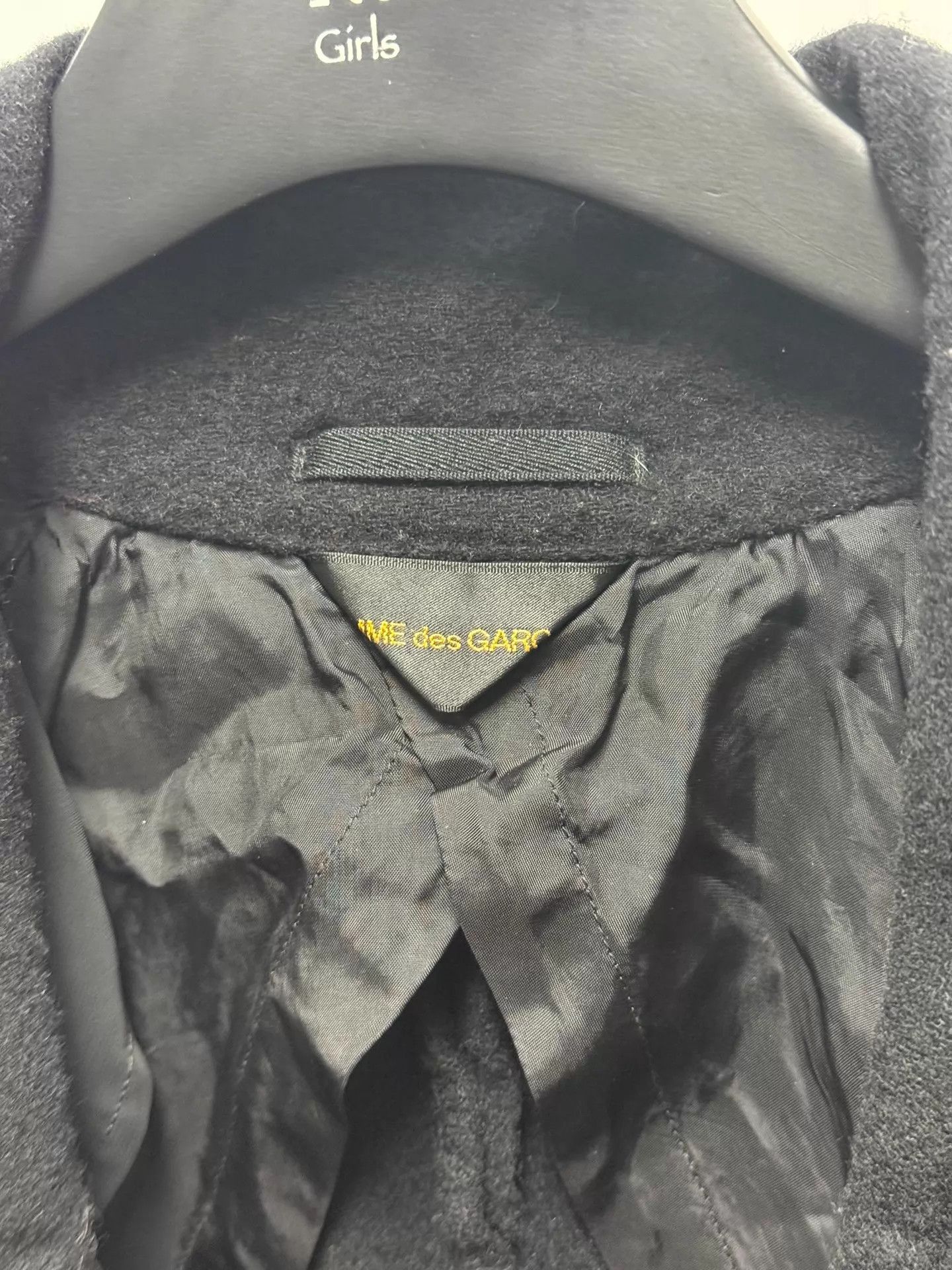 Comme des Garcons Comme des Garçons Dark Green Velvet Cloak Jacket Size ONE SIZE - 4 Thumbnail