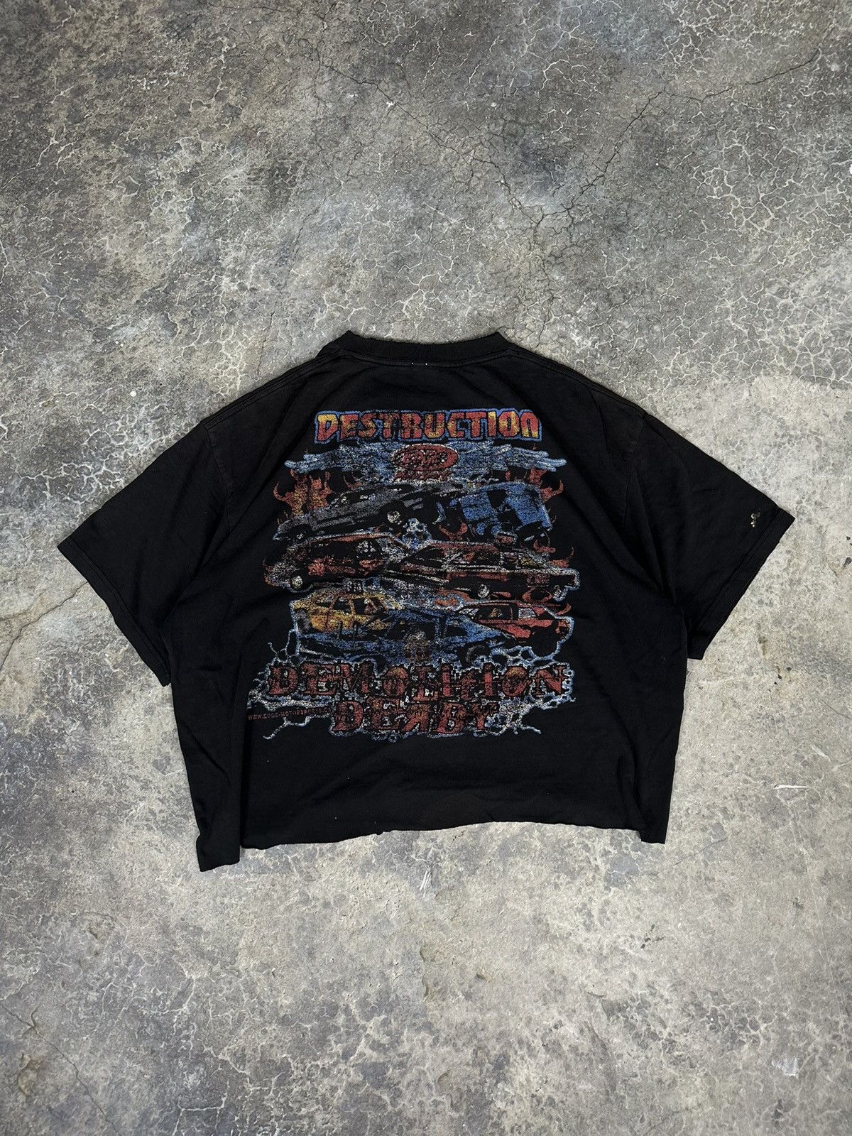 Designer × Vintage Vintage Thrashed Destruction Tee Size US XL / EU 56 / 4 - 3 Thumbnail