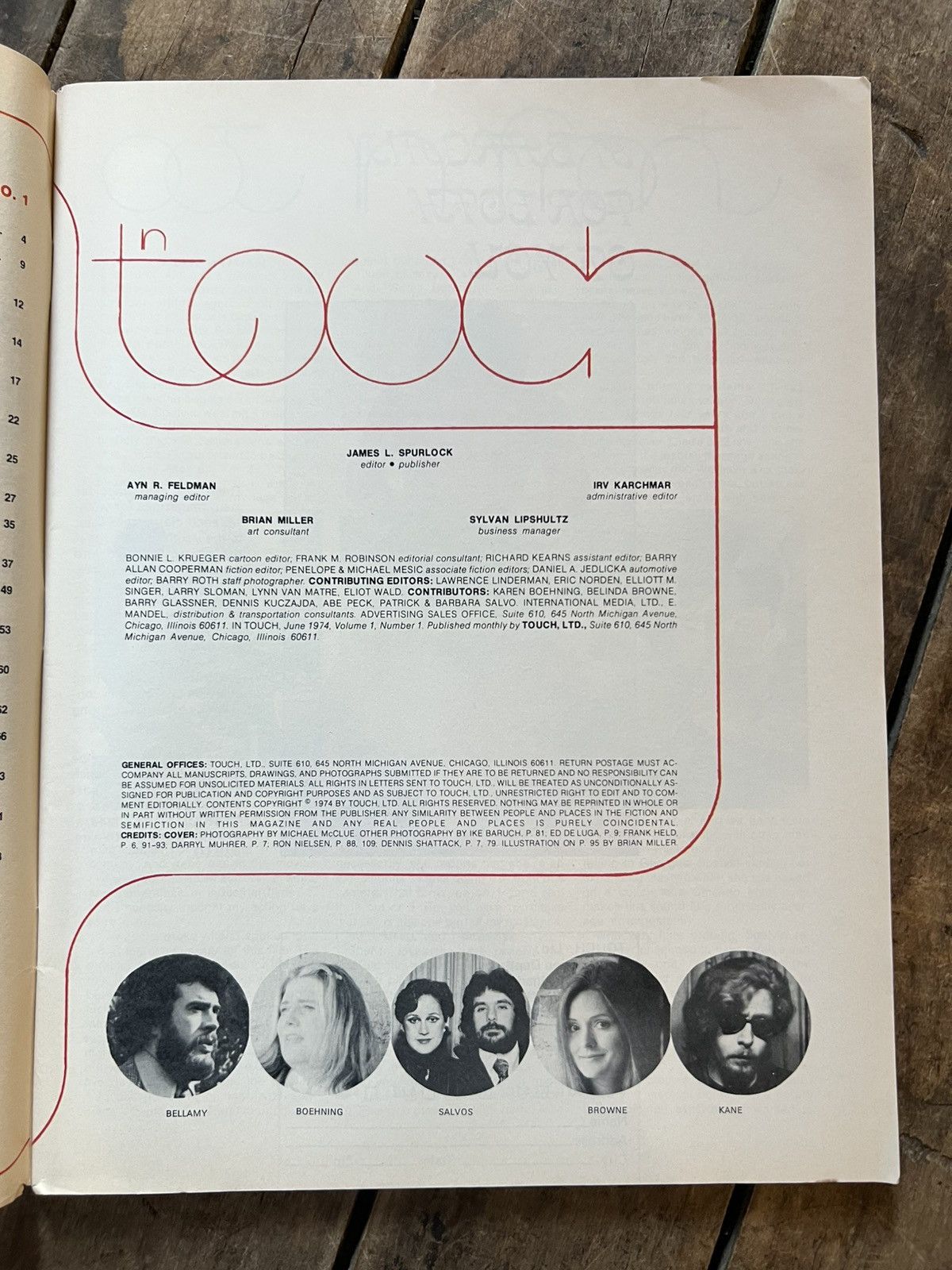 Vintage In Touch Magazine - June 1974 - Rare Magazine For Men Size ONE SIZE - 2 Thumbnail