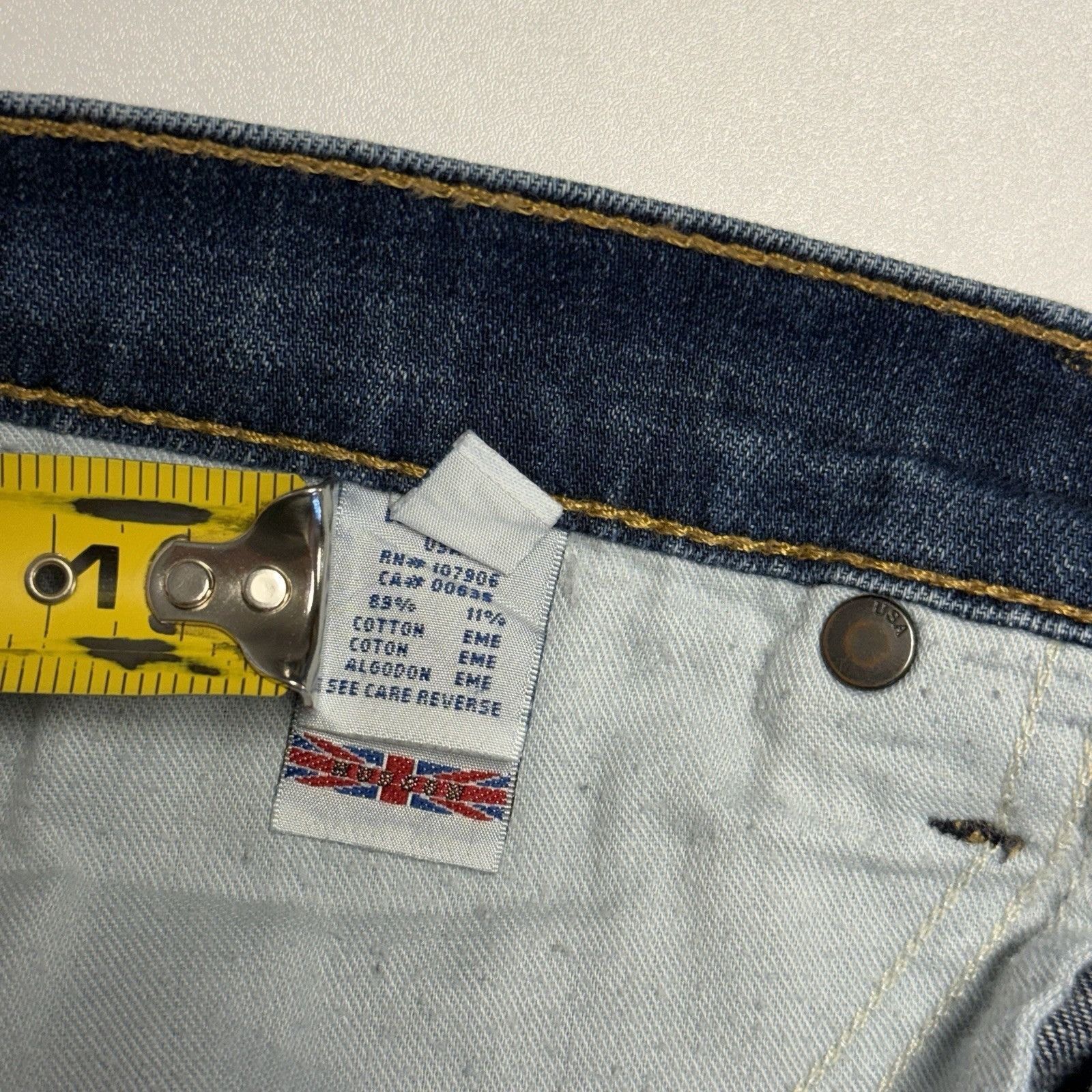 Hudson Vintage Hudson Jeans Womens 29 Dark Wash Blue Y2K 2000s Engl Size 29" - 7 Thumbnail