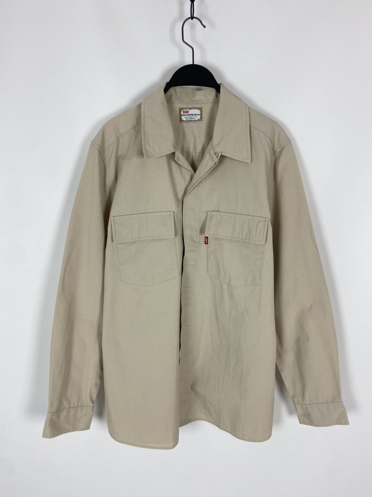 Levi's 1990's Vintage Levi's Sta Prest Shirt Size US L / EU 52-54 / 3 - 1 Thumbnail