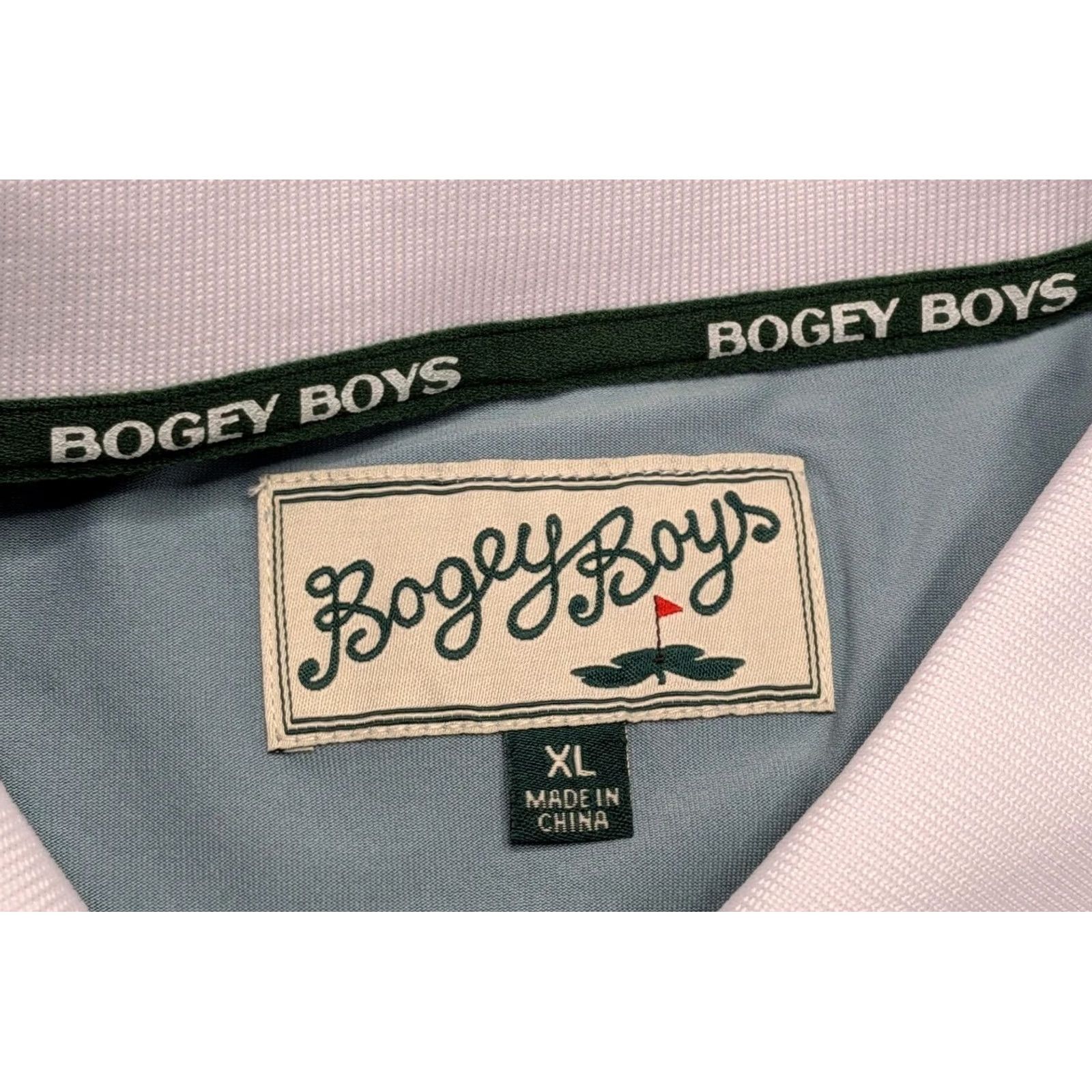Vintage Bogey Boys Polo Shirt Performance Golf Stretch Sleeve XL Men Size US XL / EU 56 / 4 - 3 Thumbnail