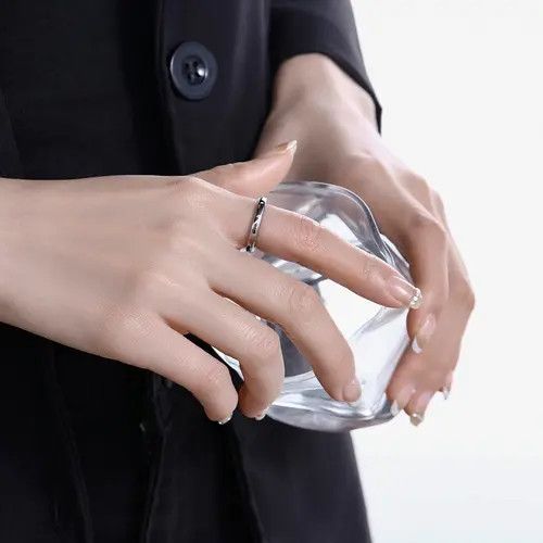 Jewelry Hip-hop Jewelry Rings Open Size Chrome Ring (Size 7-13) Size ONE SIZE - 1 Thumbnail