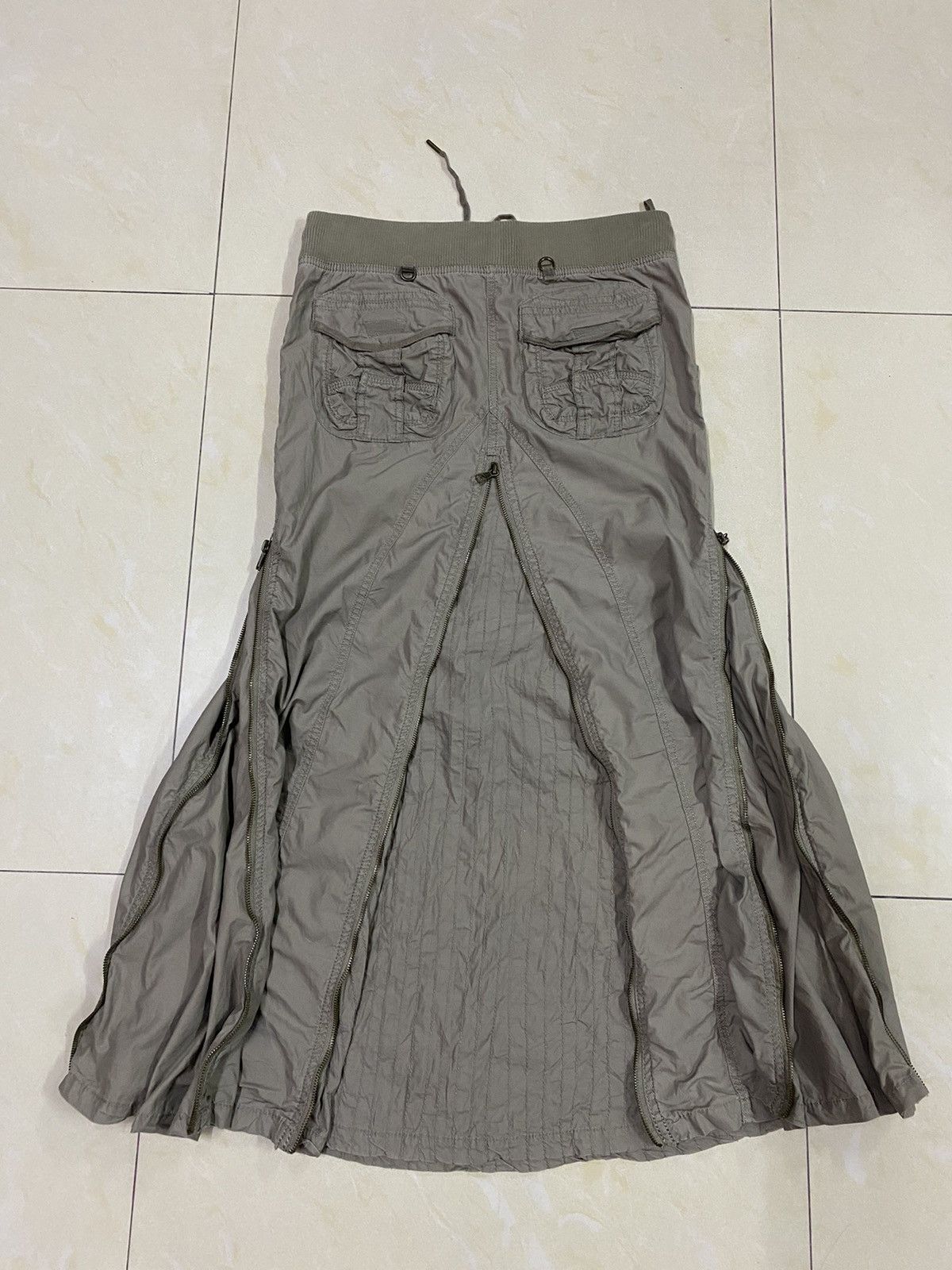 If Six Was Nine GOA Punk Bondage Gothic Zipper Skirt Size 31-34 Size 31" - 2 Thumbnail