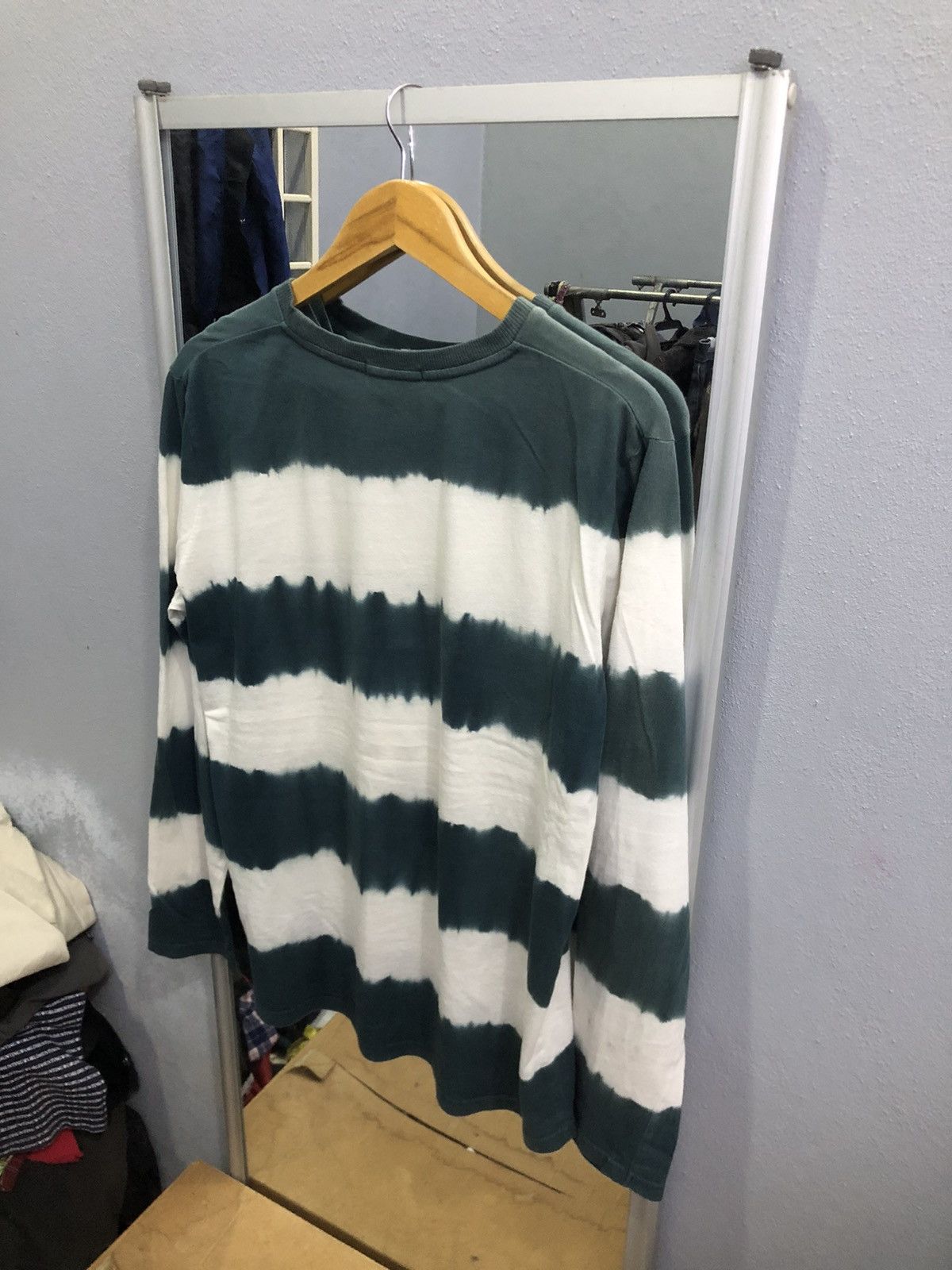 URBAN RESEARCH DOORS Urban Research Tie-Dye Stripe Long Sleeve Tee Size US M / EU 48-50 / 2 - 11 Thumbnail