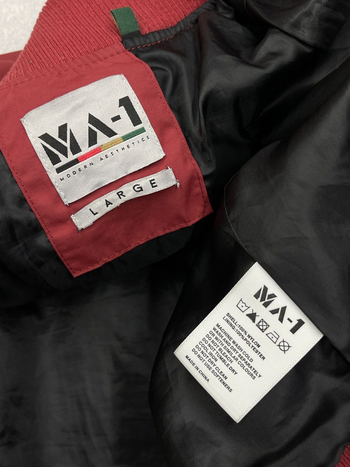 Alpha Industries Mens MA-1 Nylon Flayer Bomber Modern Aesthetics Alpha Size US L / EU 52-54 / 3 - 10 Thumbnail